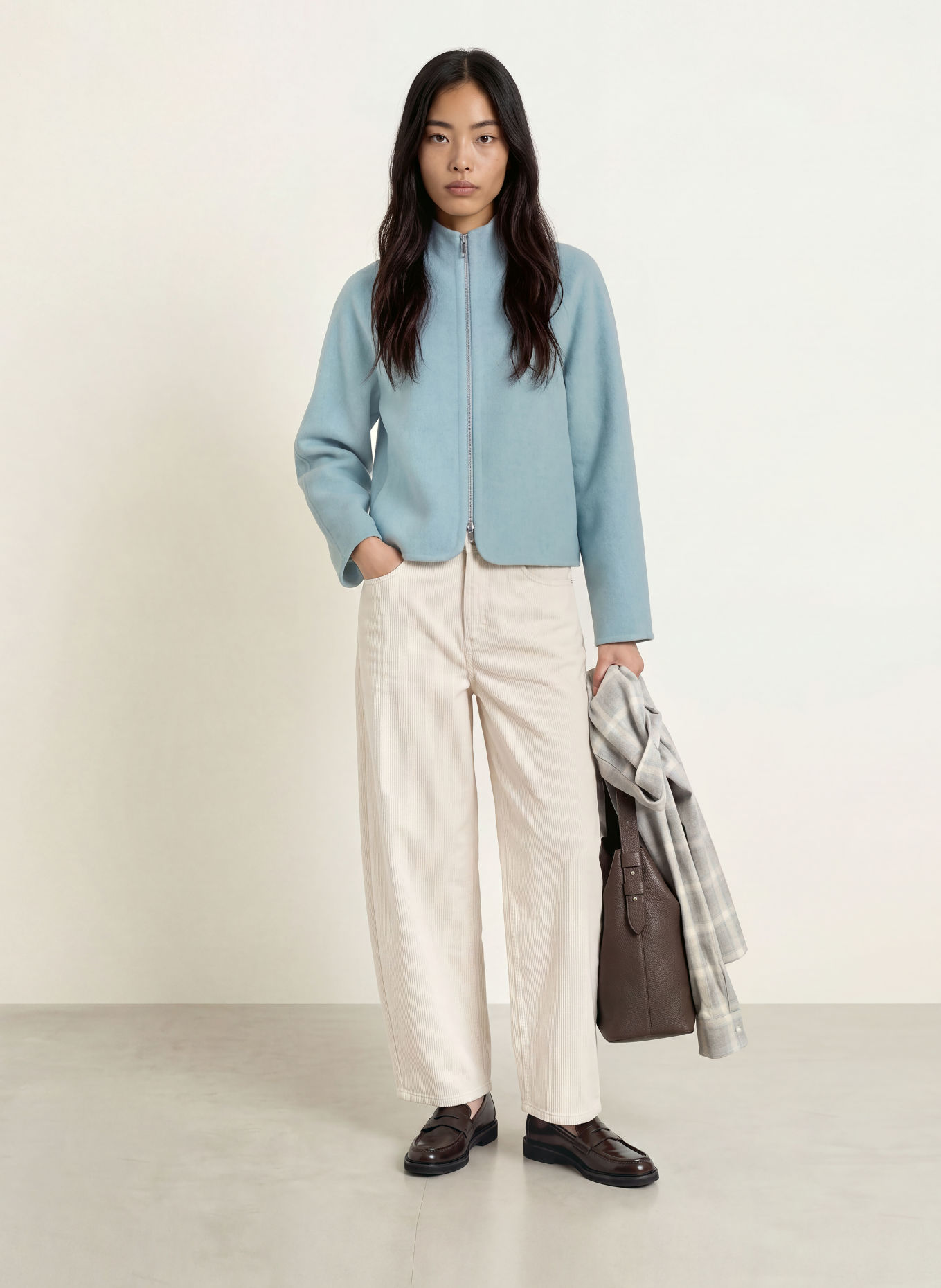 OPUS HELISU Jacket: BLUE GRAY