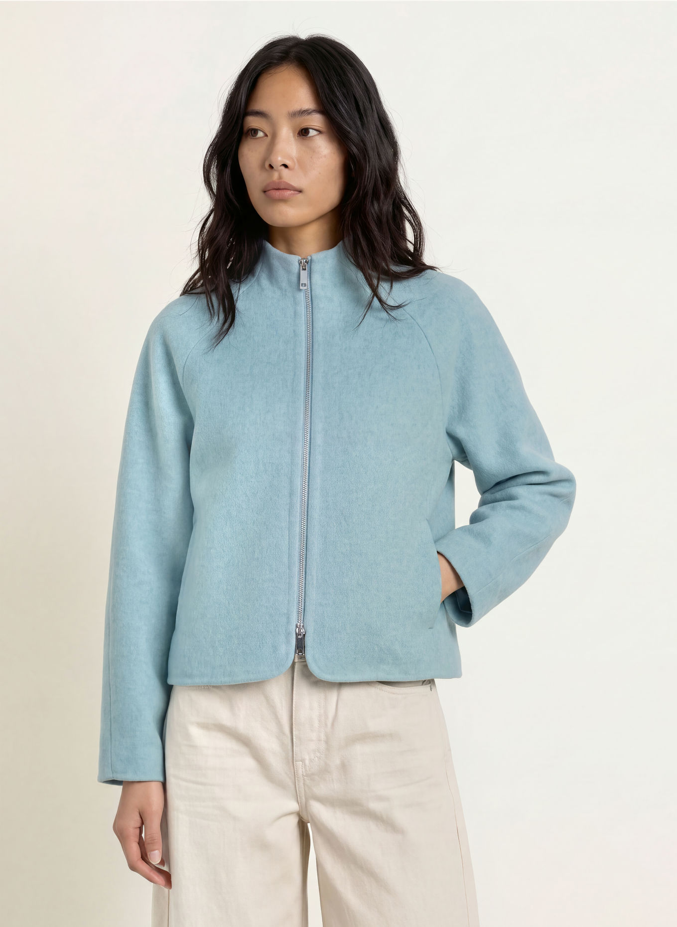 OPUS HELISU Jacket: BLUE GRAY