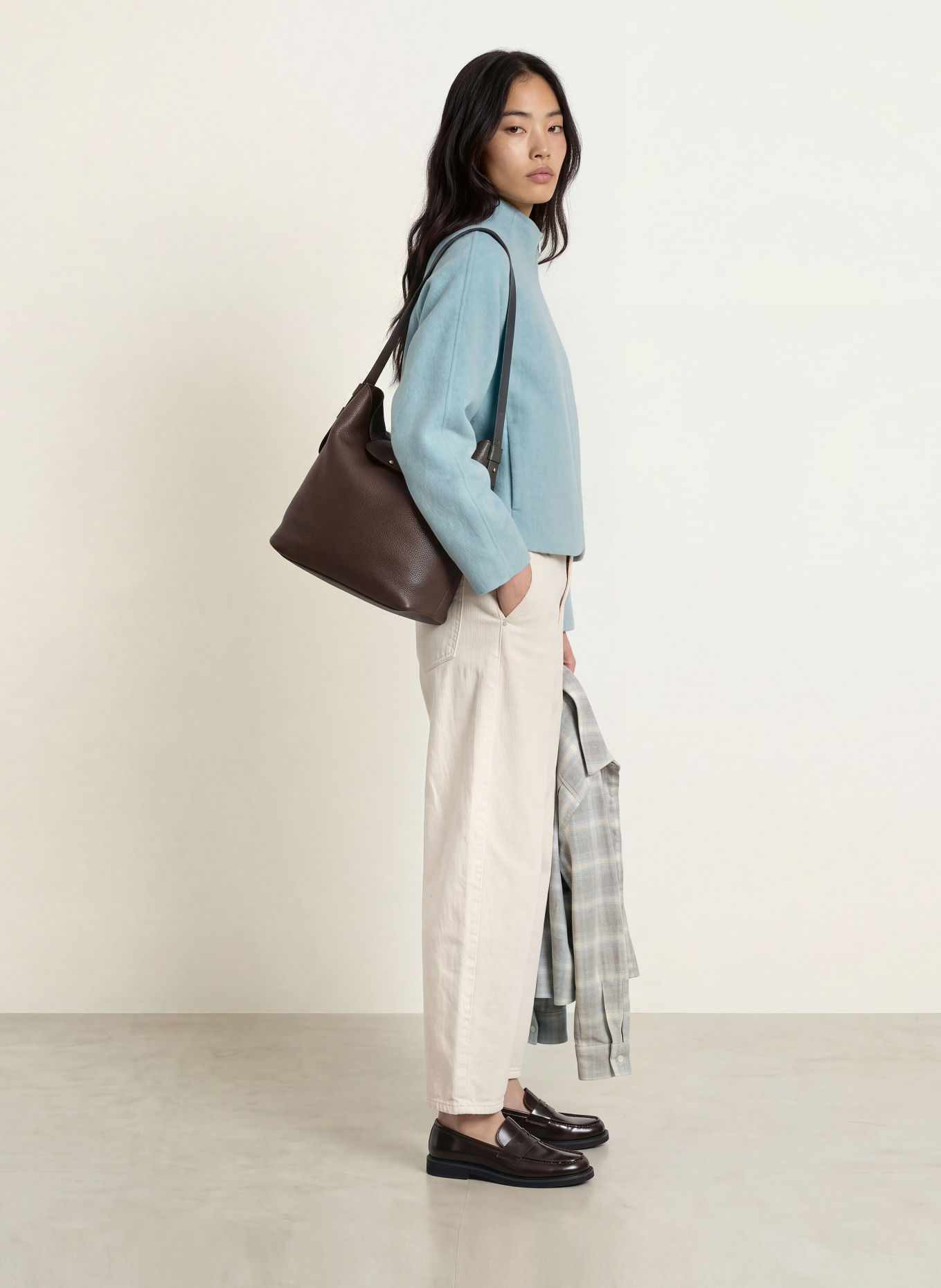 OPUS HELISU Jacket: BLUE GRAY