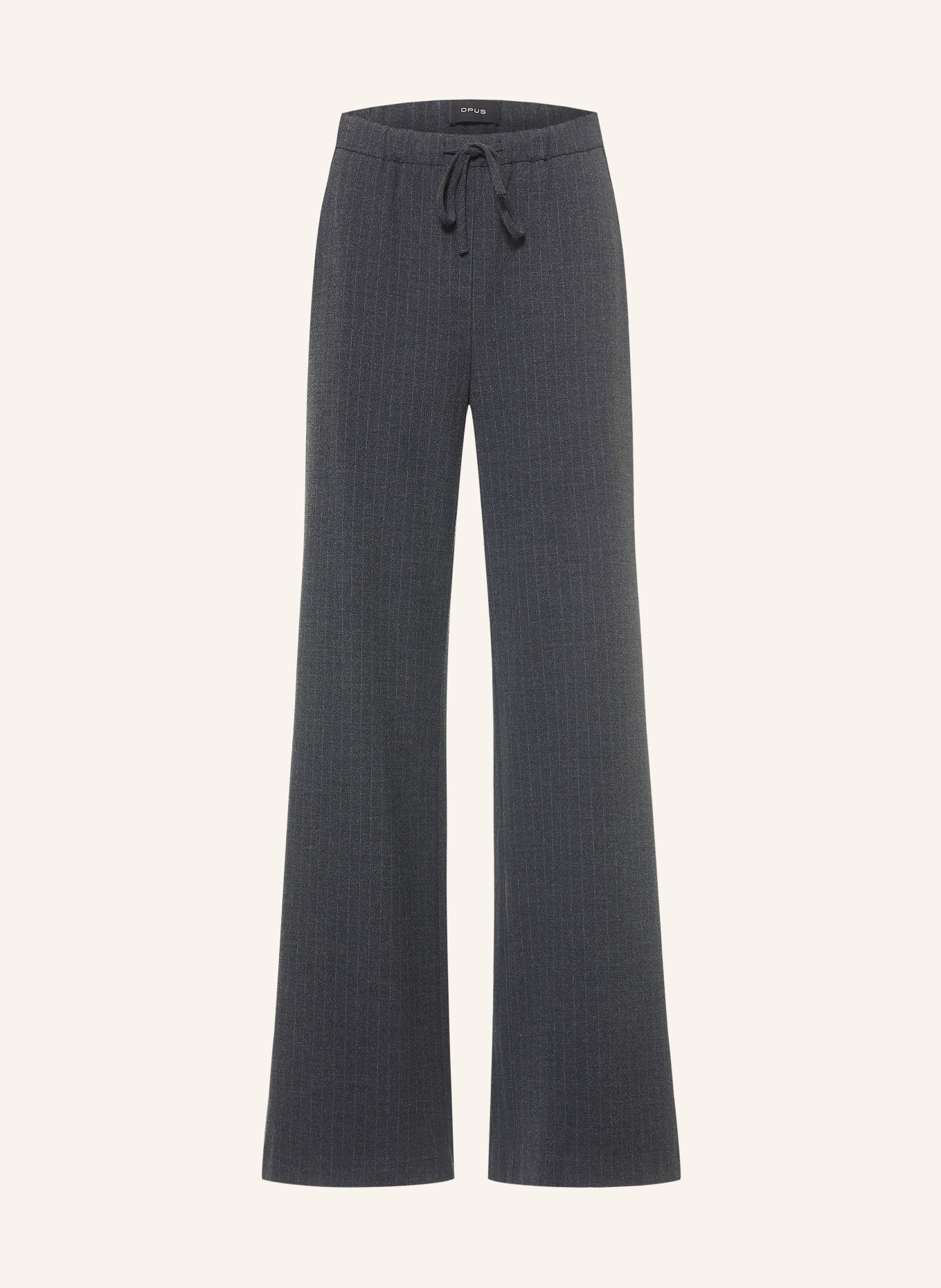 OPUS Pantalon palazzo MELANE: GRIS FONCÉ