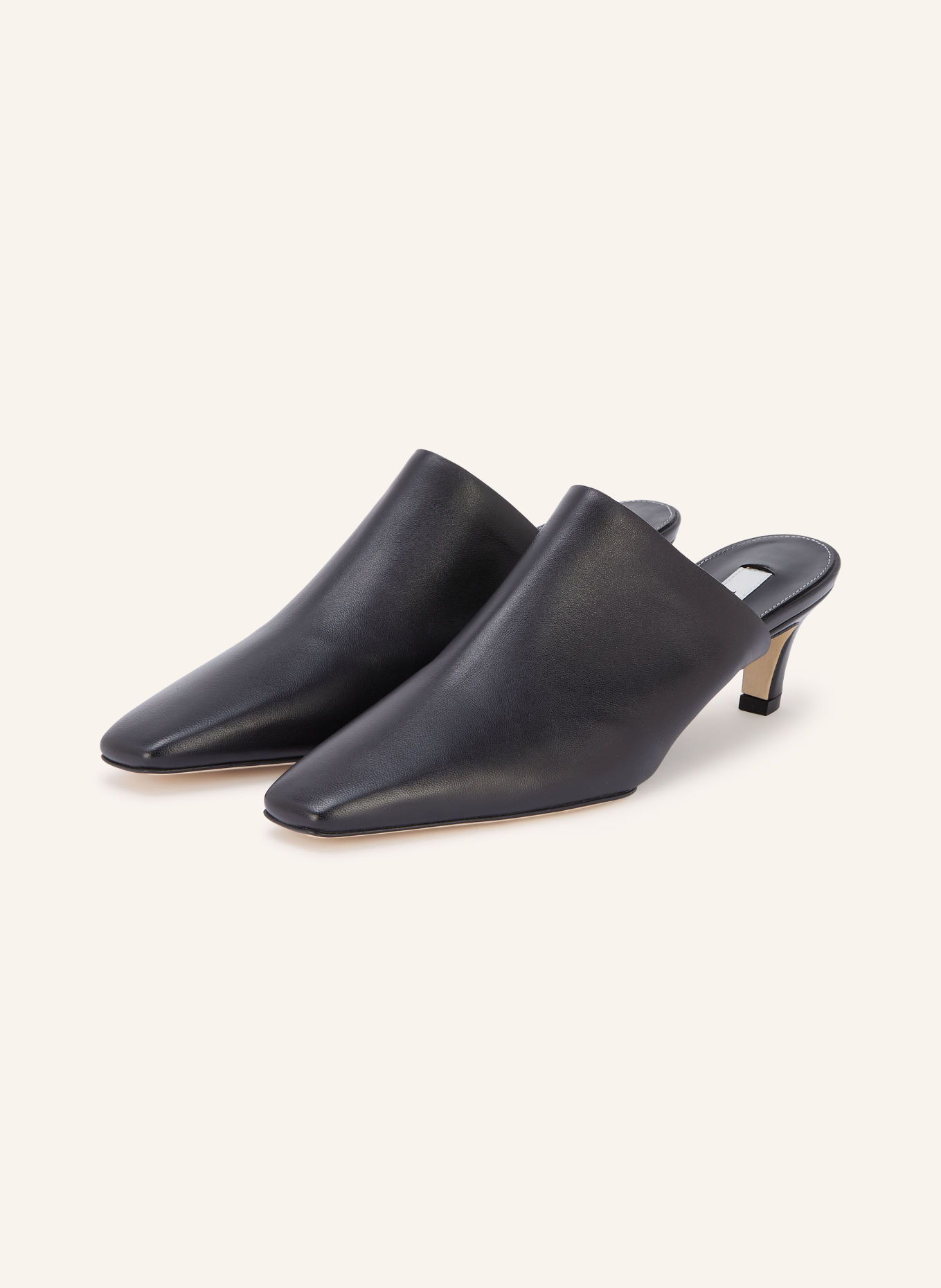 TOTEME Mules: SVART