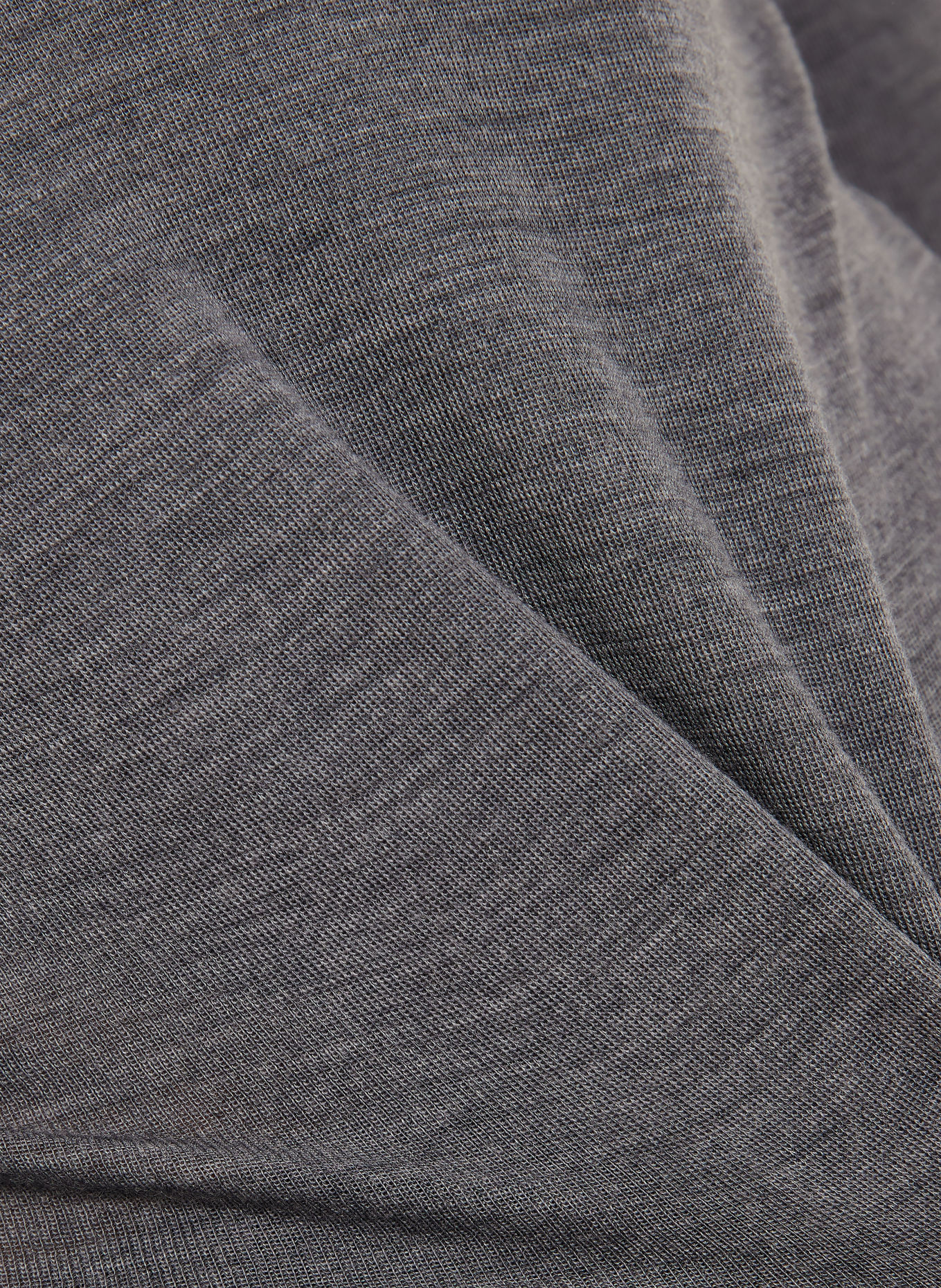 RÓHE Longsleeve aus Merinowolle: DUNKELGRAU