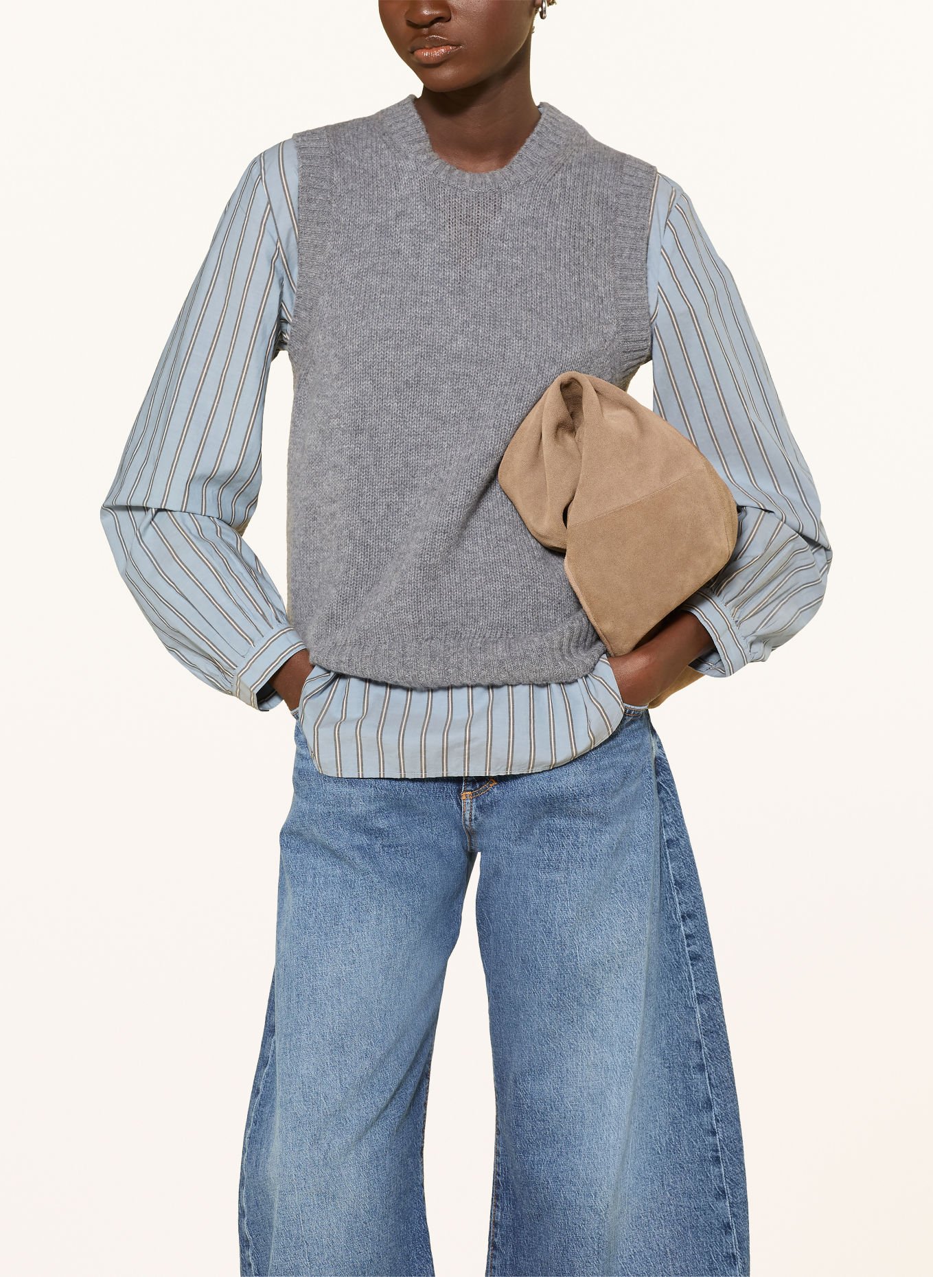 Marc O'Polo Chemisier: BLEU CLAIR / GRIS