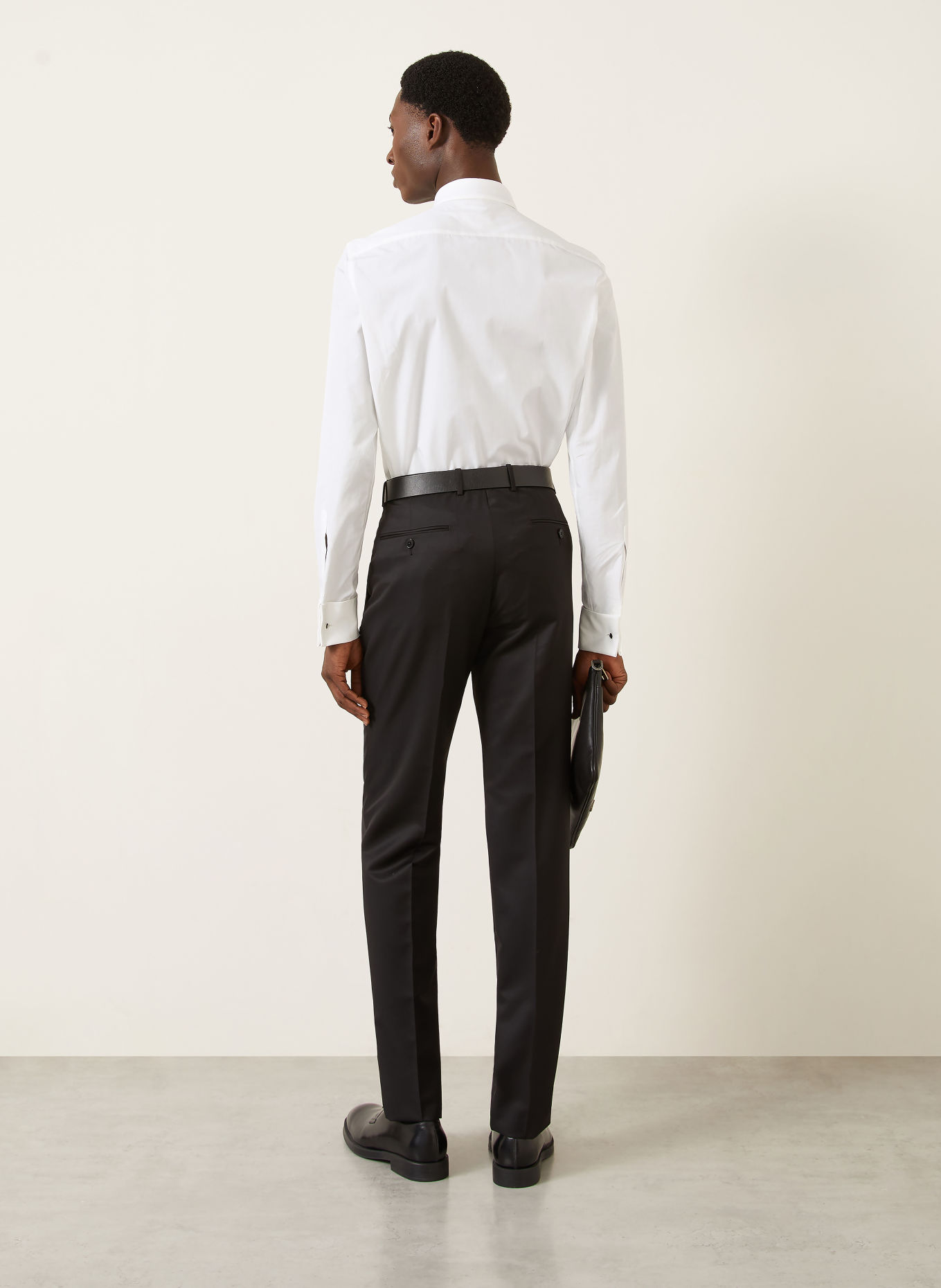 ZEGNA Smokingová košile Regular Fit: BÍLÁ