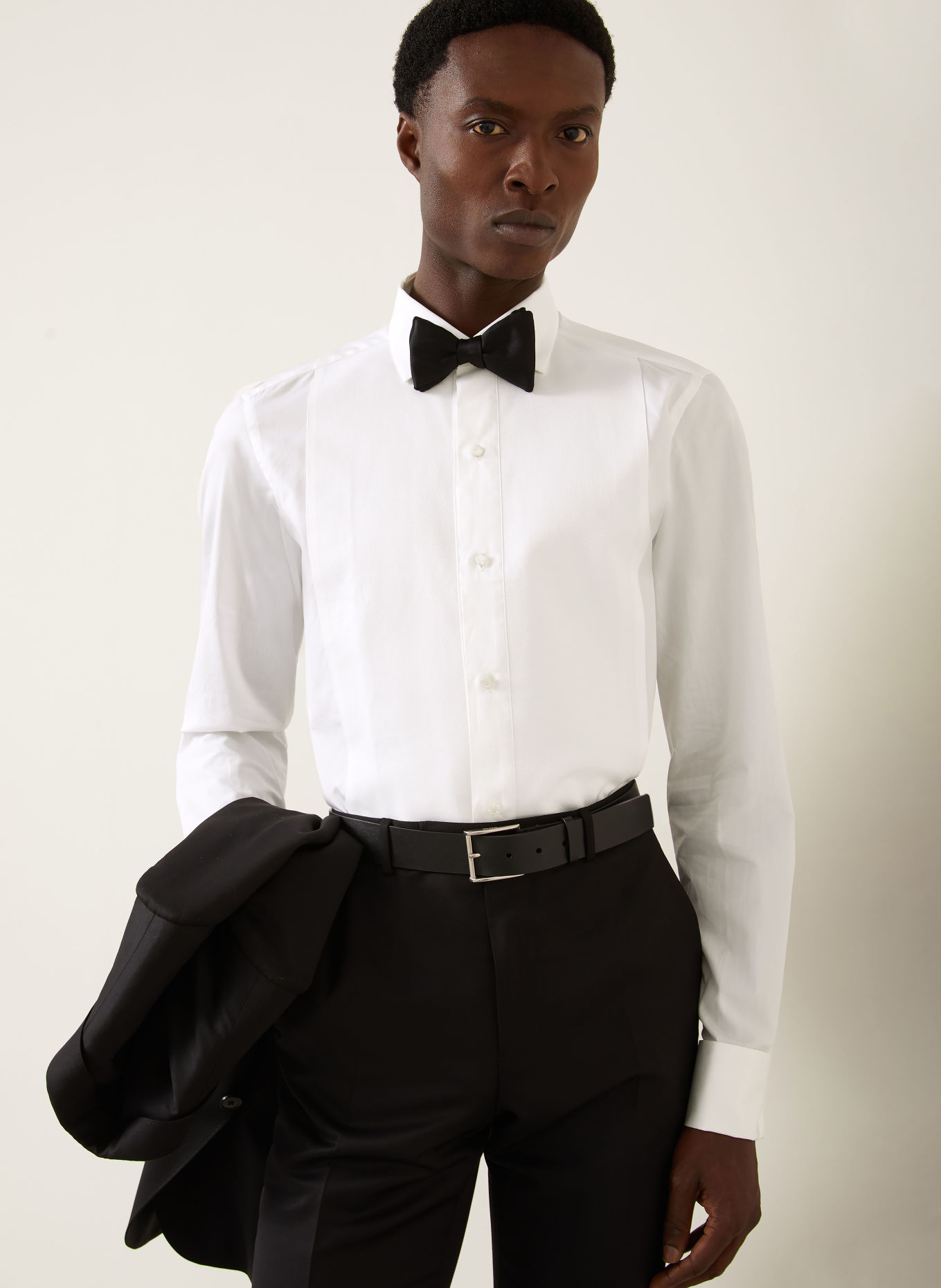 ZEGNA Smokingová košile Regular Fit: BÍLÁ