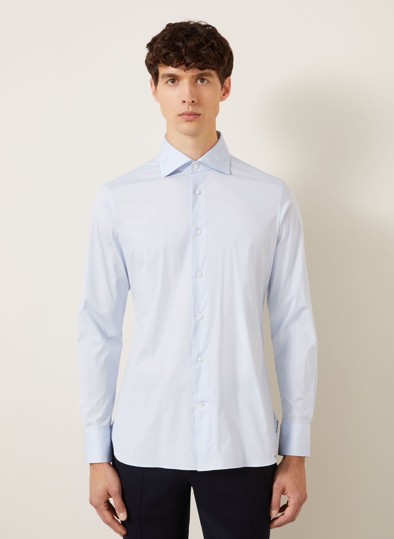 ZEGNA Overhemd, slim fit: LICHTBLAUW