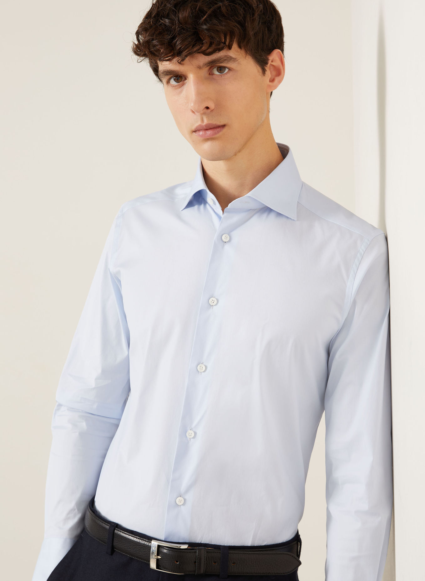 ZEGNA Overhemd, slim fit: LICHTBLAUW