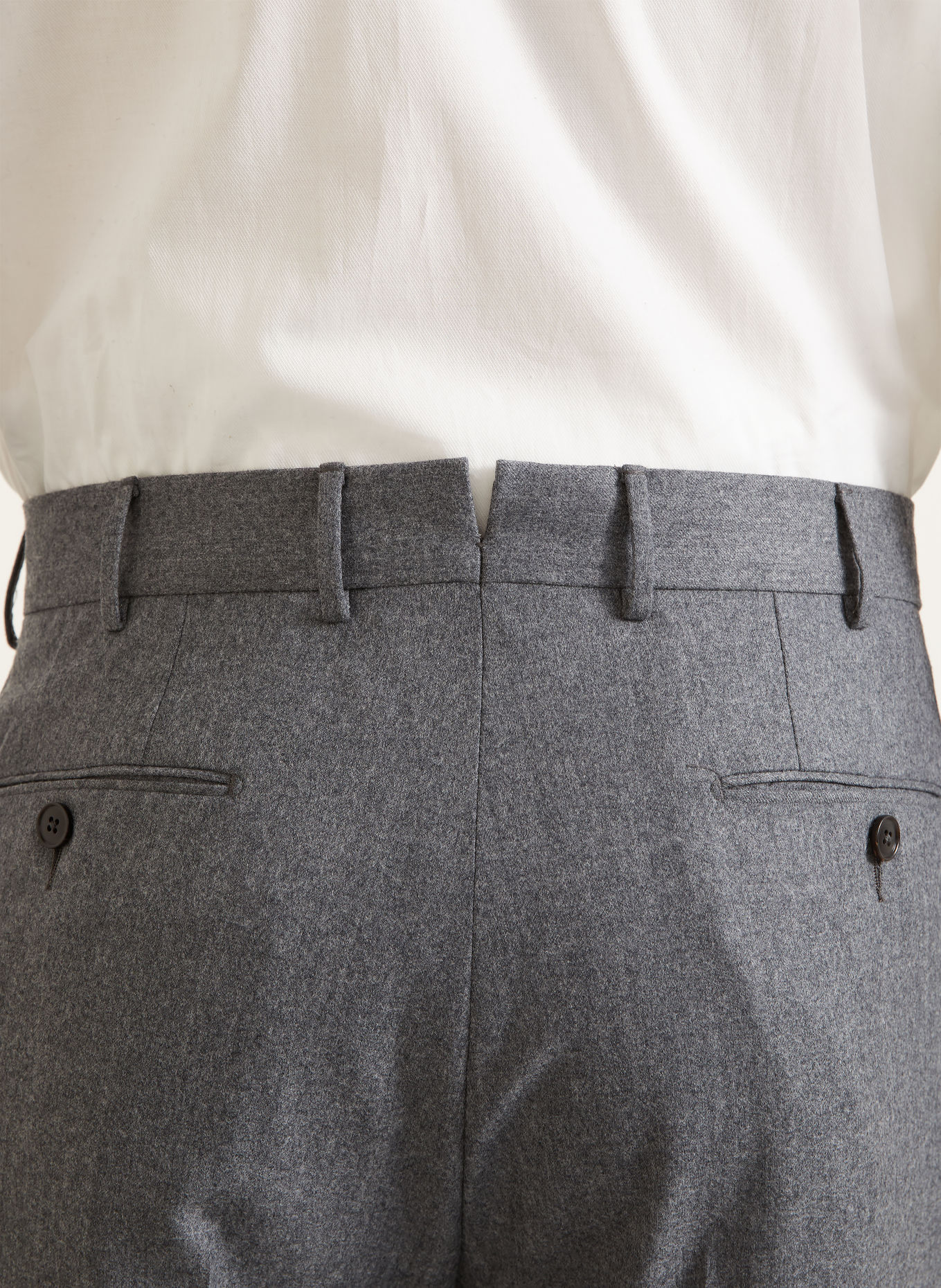 ZEGNA Flanellhose Regular Fit: GRAU