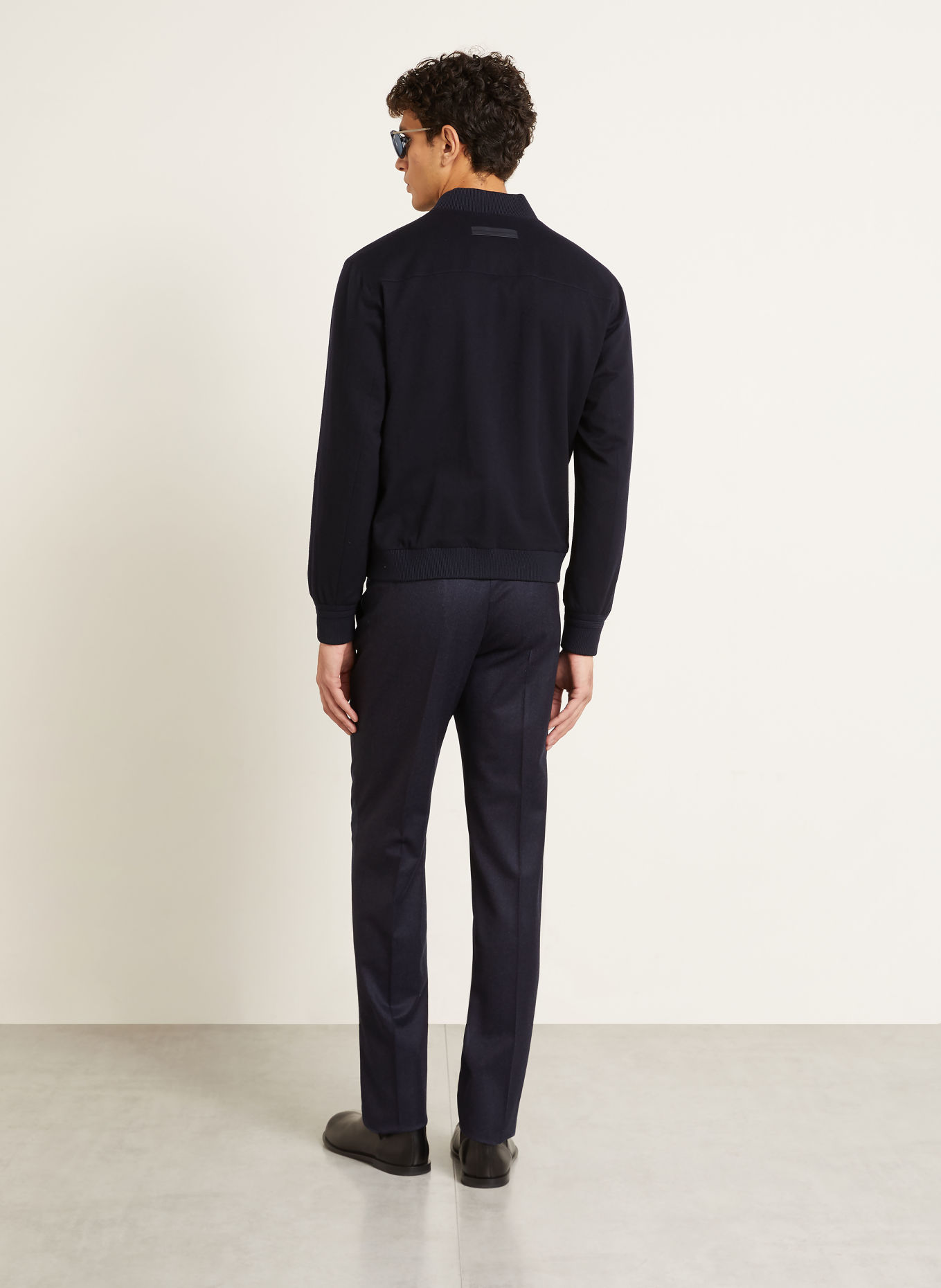 ZEGNA Flanell-Chino Regular Fit: DUNKELBLAU