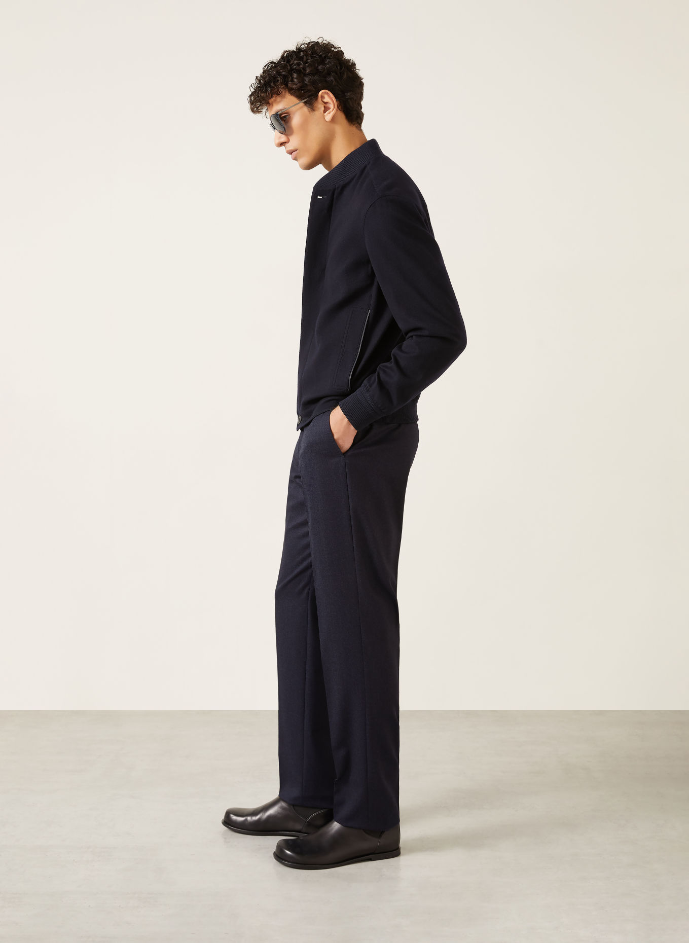 ZEGNA Flanell-Chino Regular Fit: DUNKELBLAU