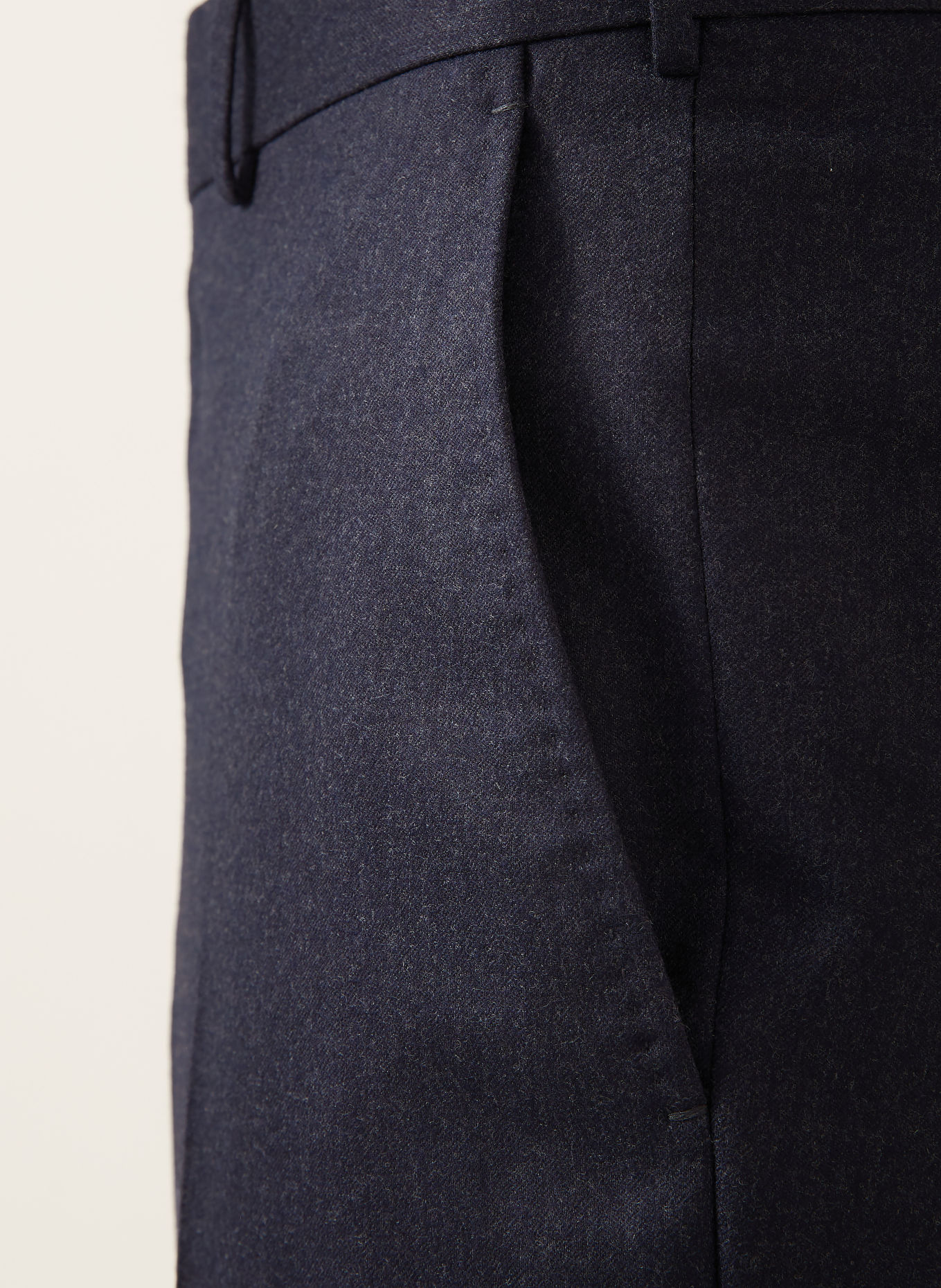 ZEGNA Flanell-Chino Regular Fit: DUNKELBLAU