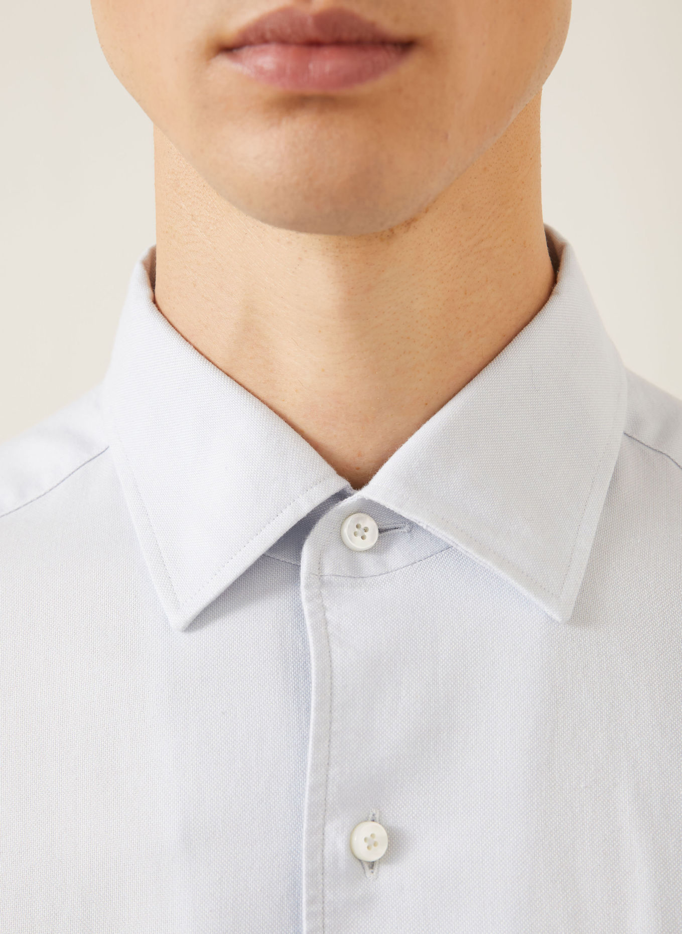 ZEGNA Overhemd met normale pasvorm: LICHTBLAUW