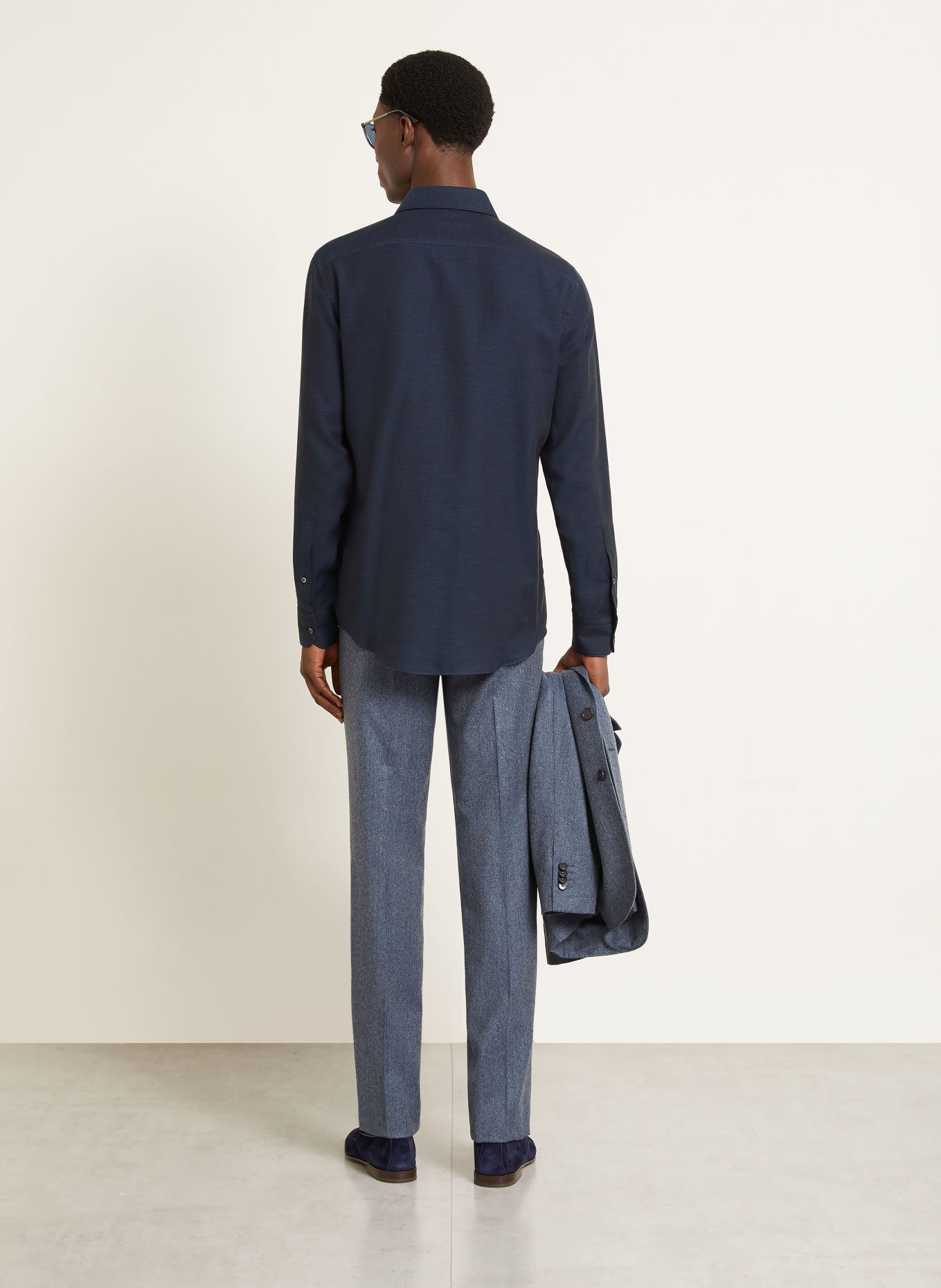 ZEGNA Košile Regular Fit: TMAVĚ MODRÁ