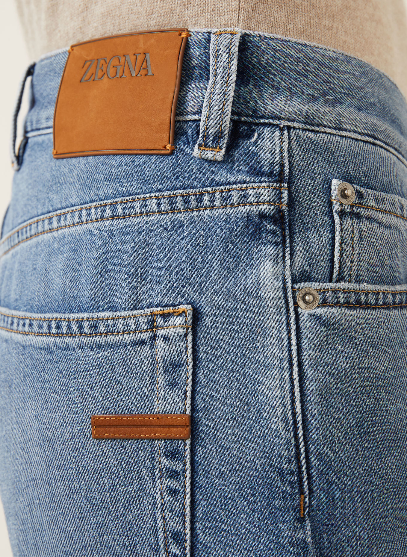 ZEGNA Jeans Extra Slim Fit: 004 NAVY BLUE SOLID