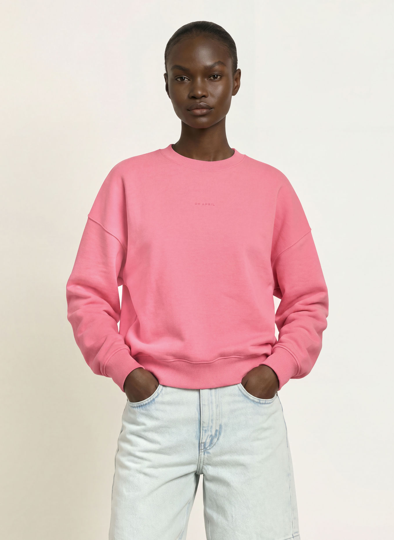 OH APRIL Sweatshirt: ROZE