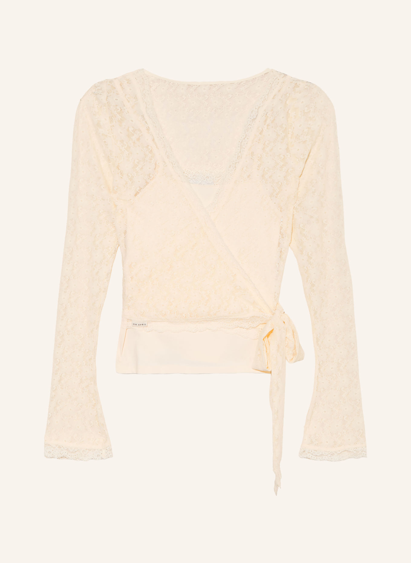 OH APRIL Wickelbluse SYLVA aus Spitze: ECRU