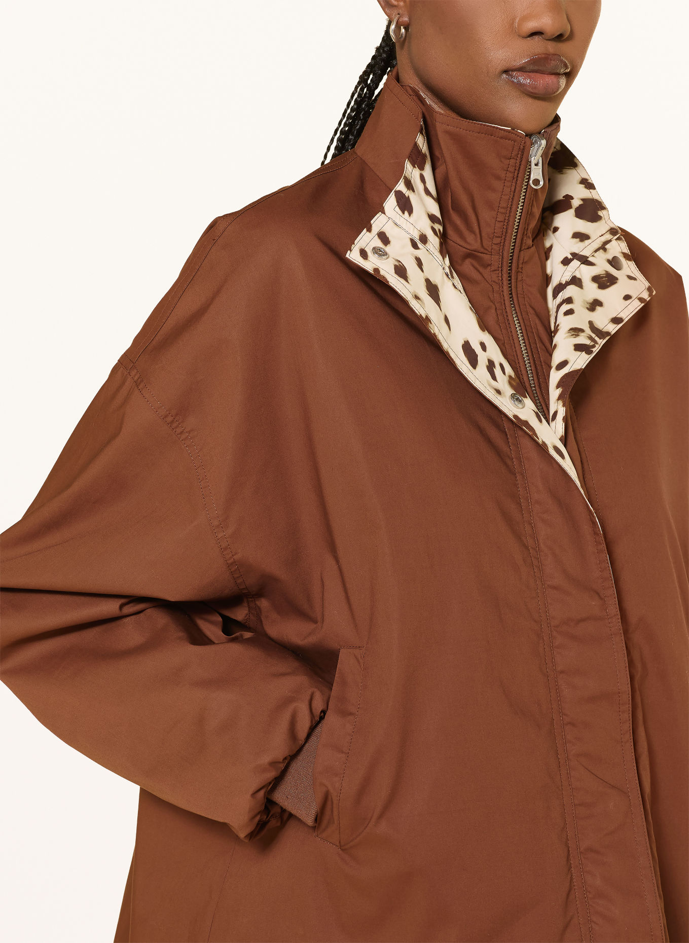 OH APRIL Blouson AMINE zum Wenden: BRAUN / CREME