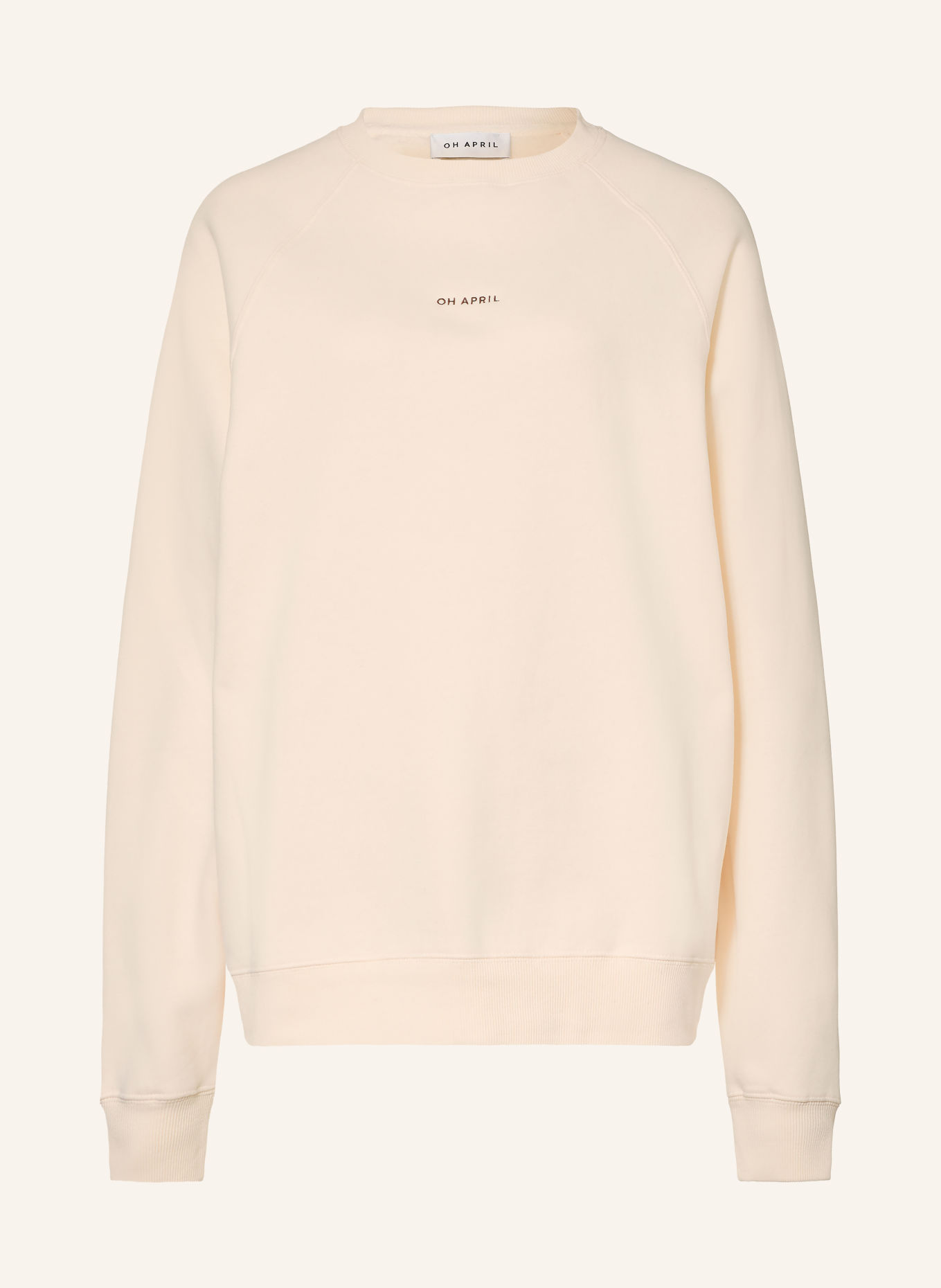 OH APRIL Sweatshirt oversize: CRÈME