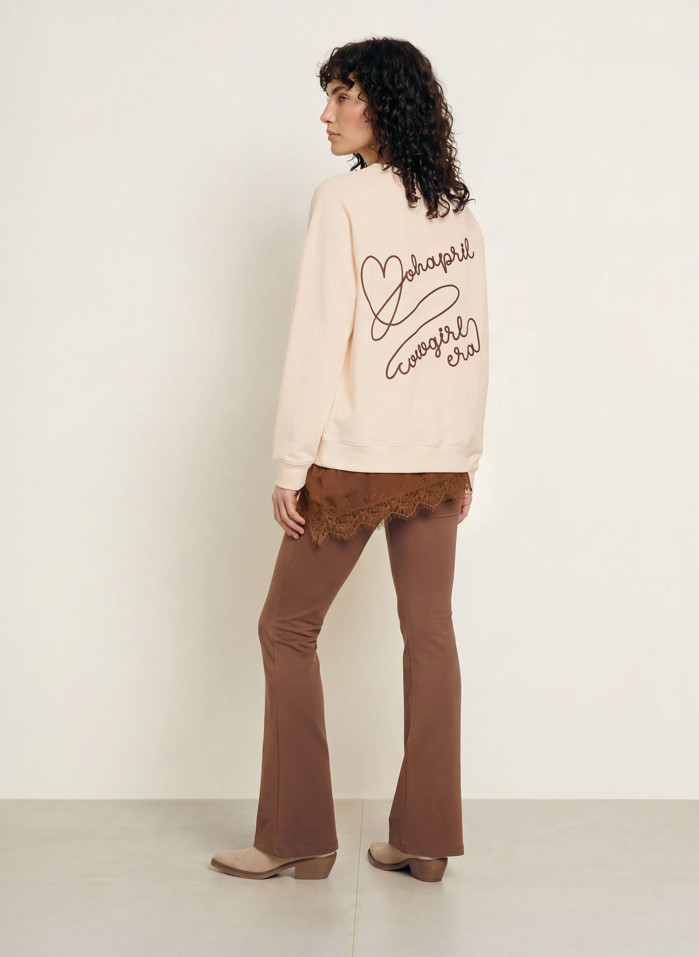 OH APRIL Sweatshirt oversize: CRÈME