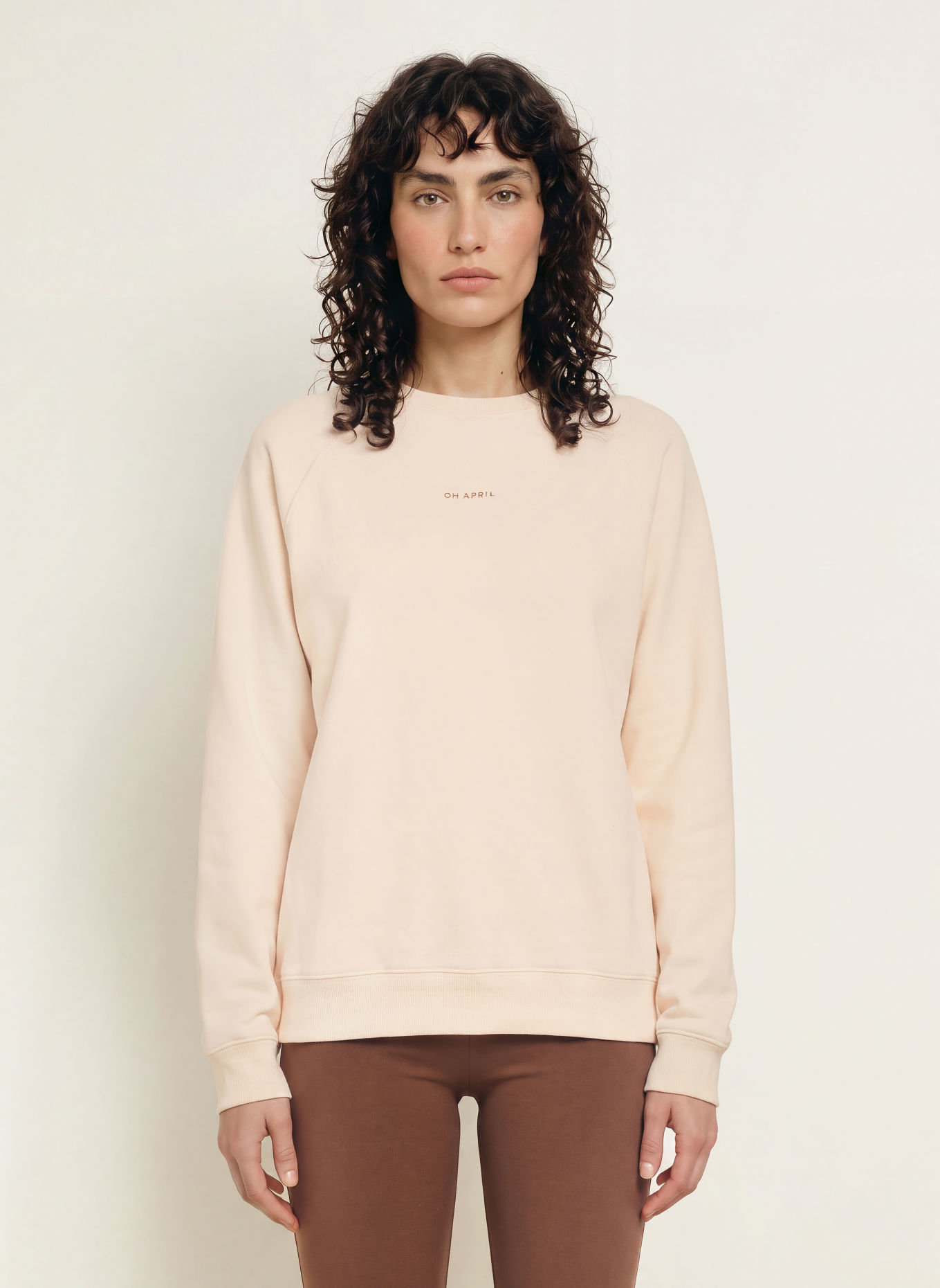 OH APRIL Sweatshirt oversize: CRÈME