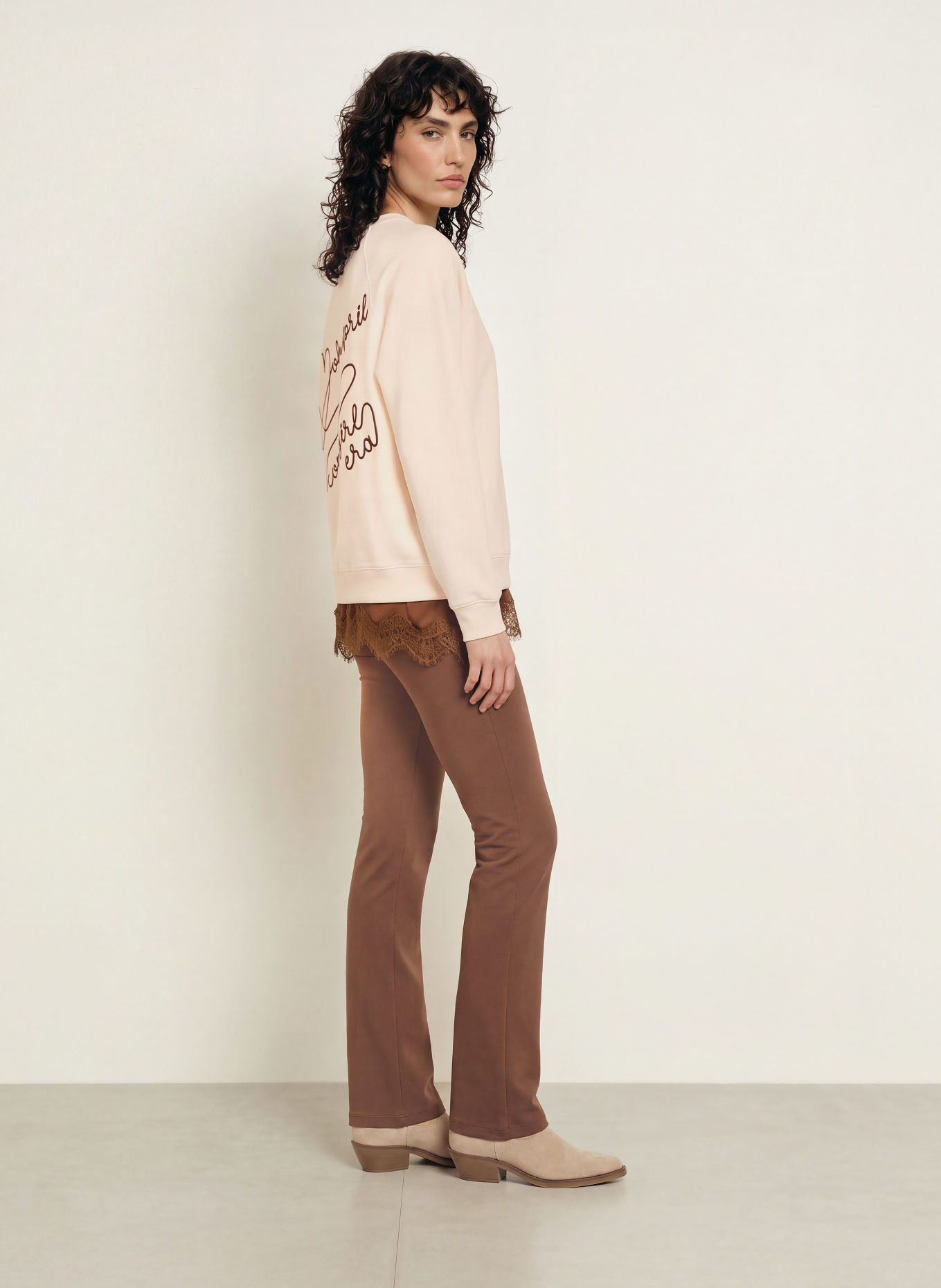 OH APRIL Sweatshirt oversize: CRÈME