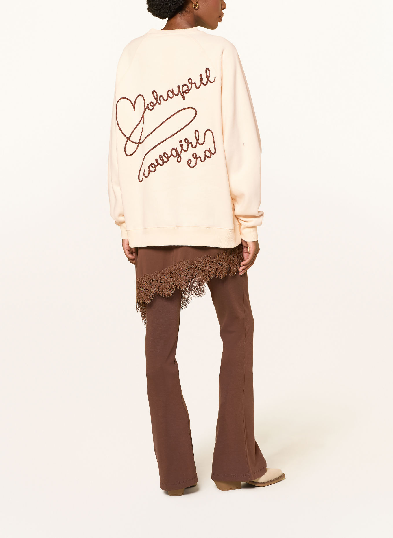 OH APRIL Sweatshirt oversize: CRÈME