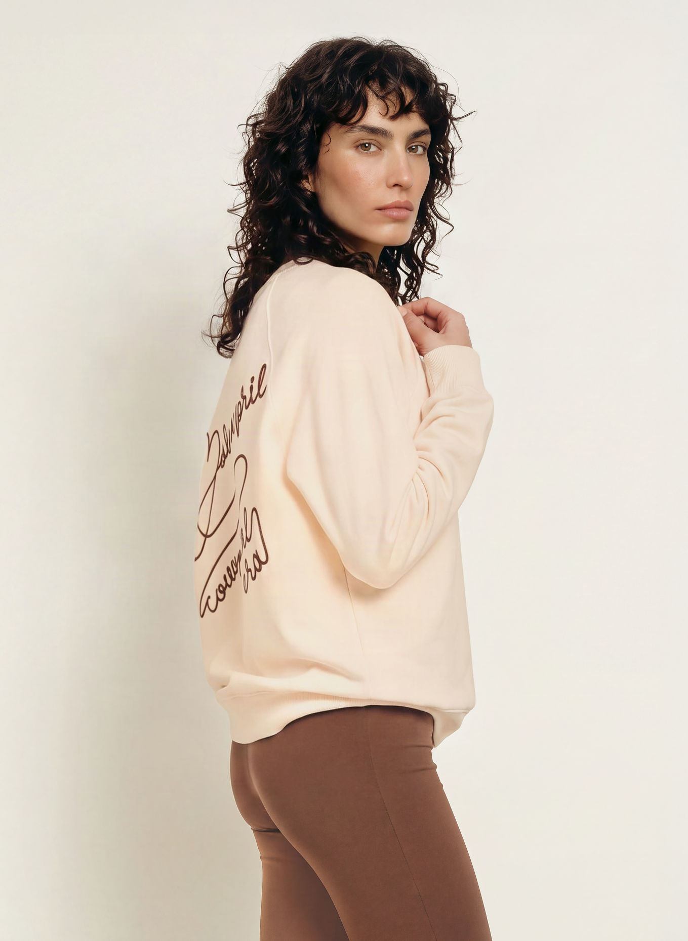 OH APRIL Sweatshirt oversize: CRÈME