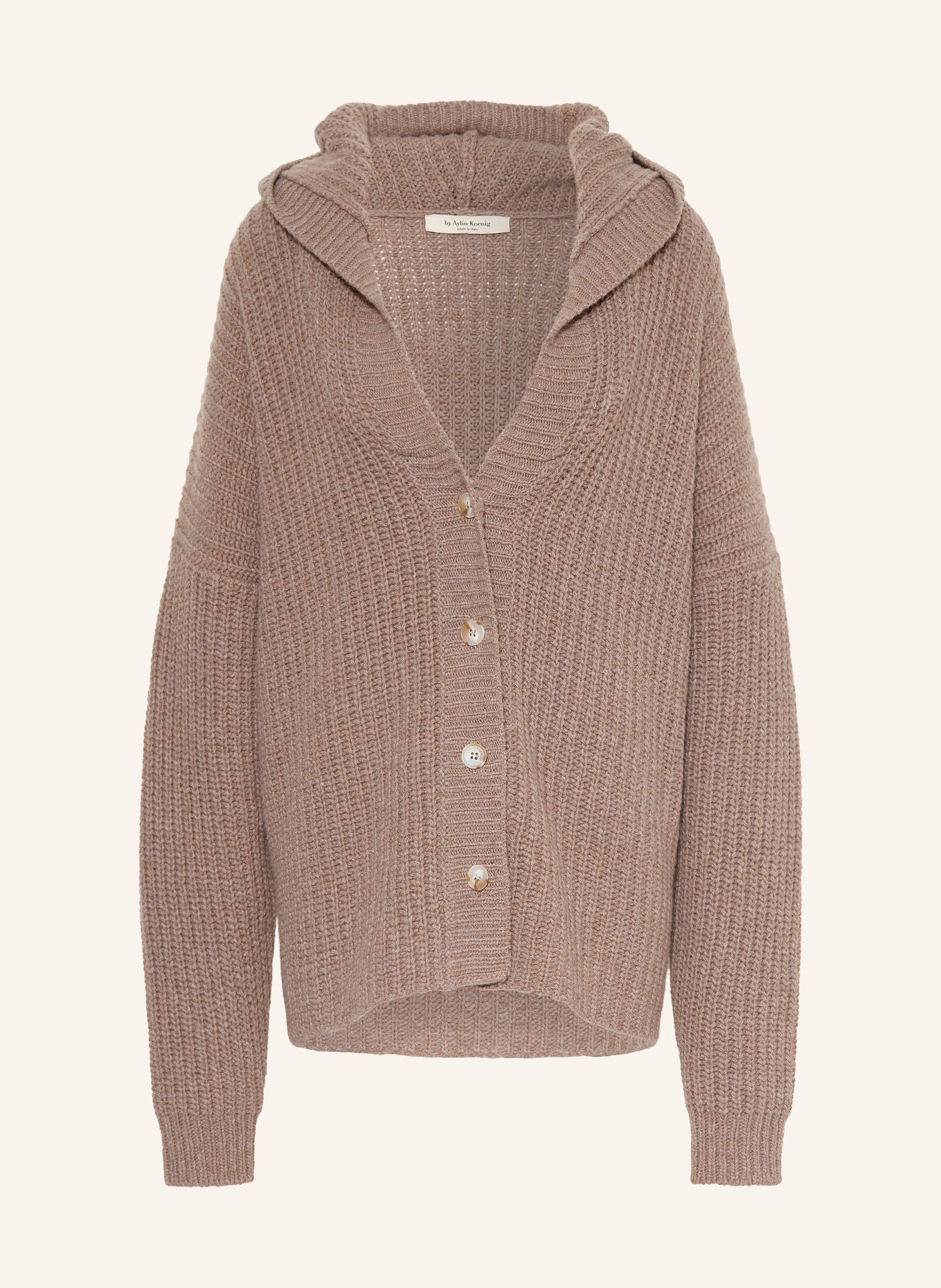 by Aylin Koenig Vest TONI van merinowol: TAUPE