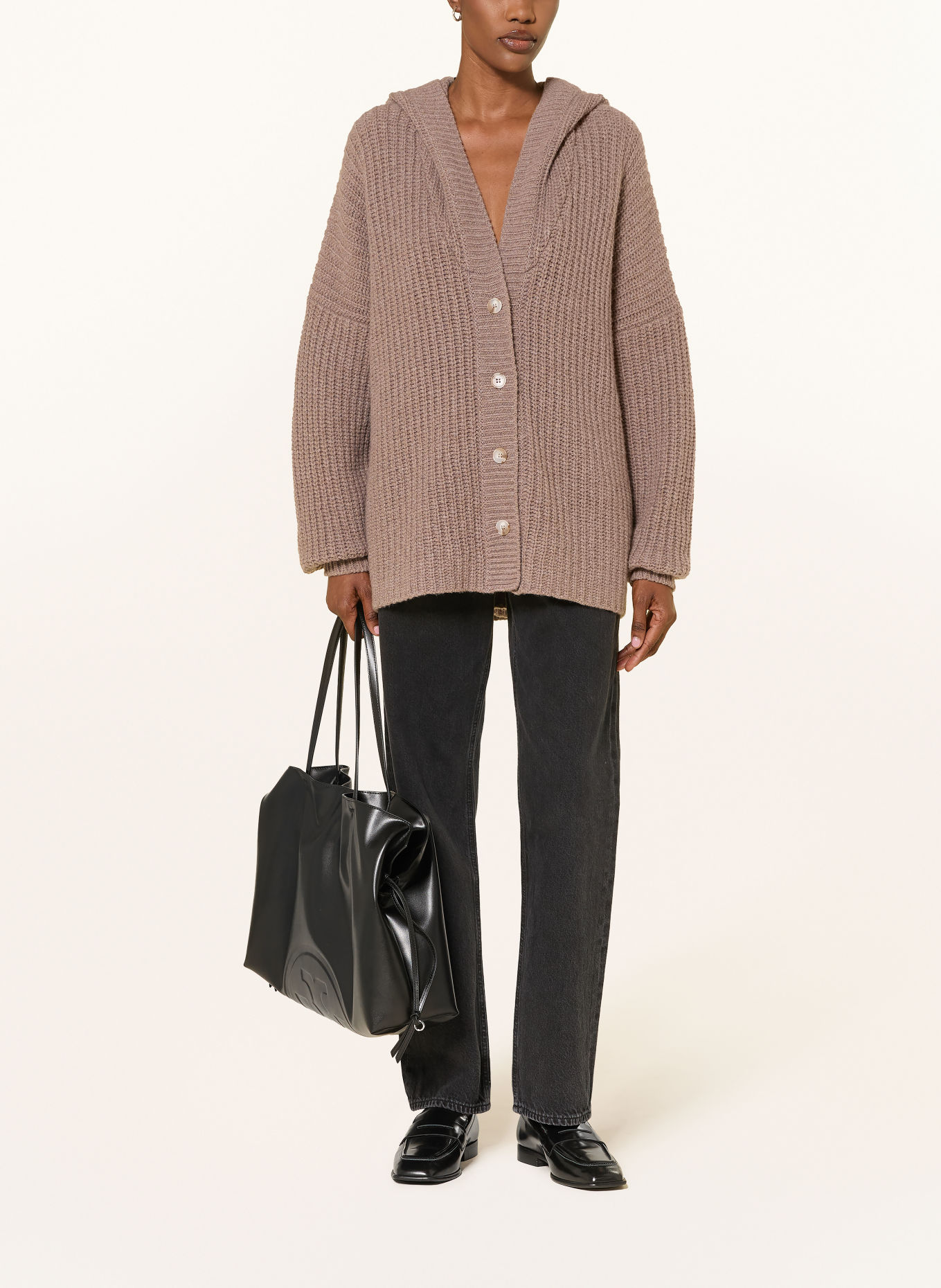 by Aylin Koenig Vest TONI van merinowol: TAUPE