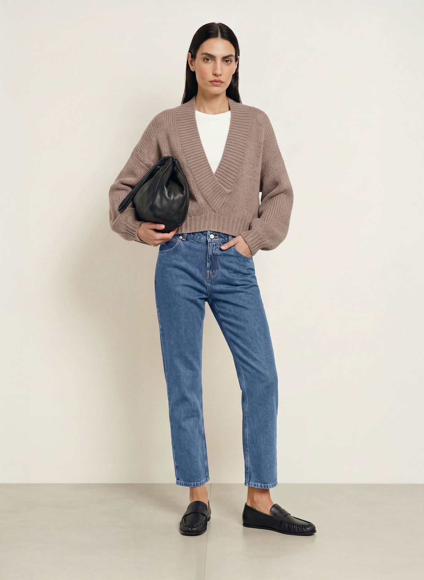 by Aylin Koenig Cropped Jeans ROSALIE: 001 DENIM BLUE