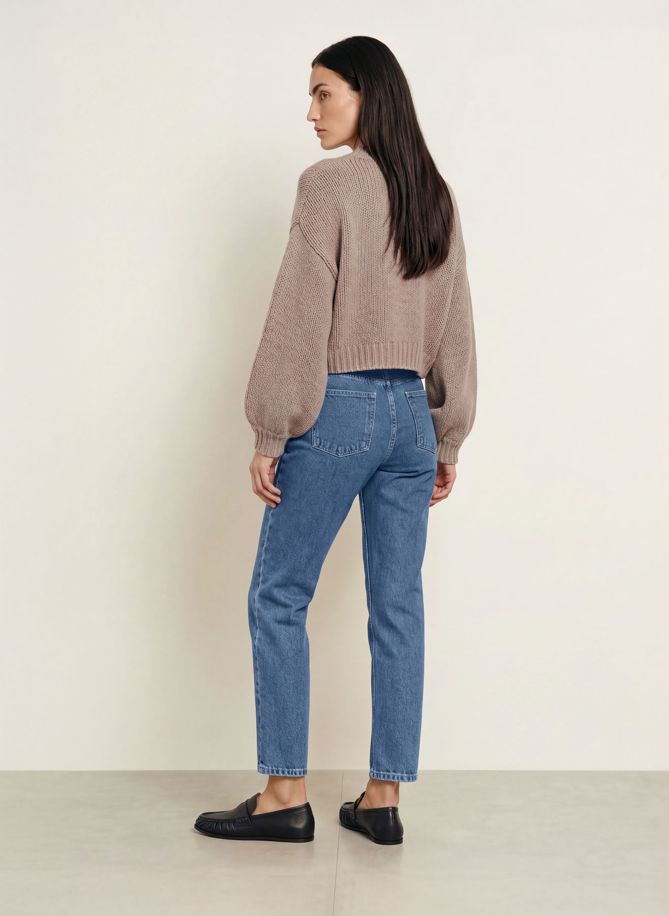 by Aylin Koenig Cropped Jeans ROSALIE: 001 DENIM BLUE