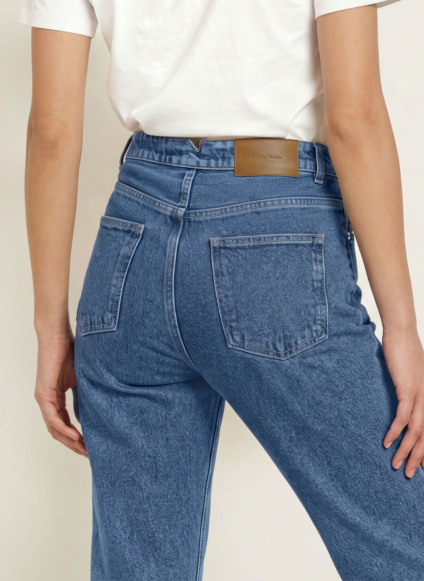 by Aylin Koenig Cropped Jeans ROSALIE: 001 DENIM BLUE