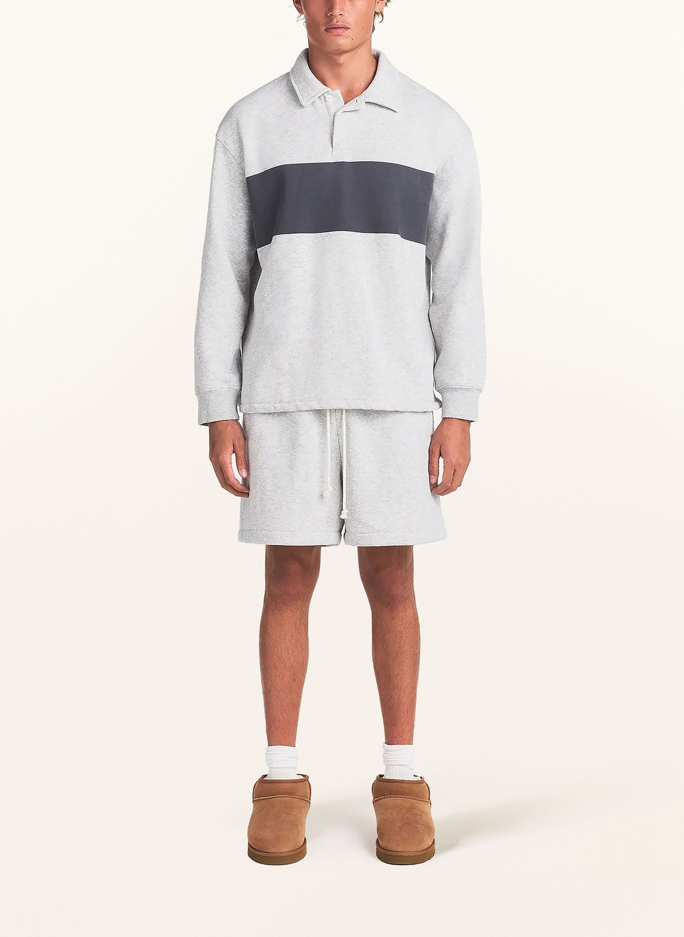 SKIMS Sweatshirt loungewear FLEECE LOUNGE: LIGHT HEATHER GREY