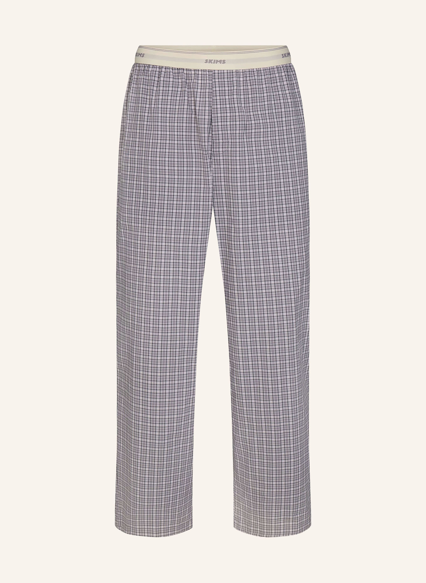 SKIMS Pyjamabroek van katoenpopeline: FULL MOON CHECK