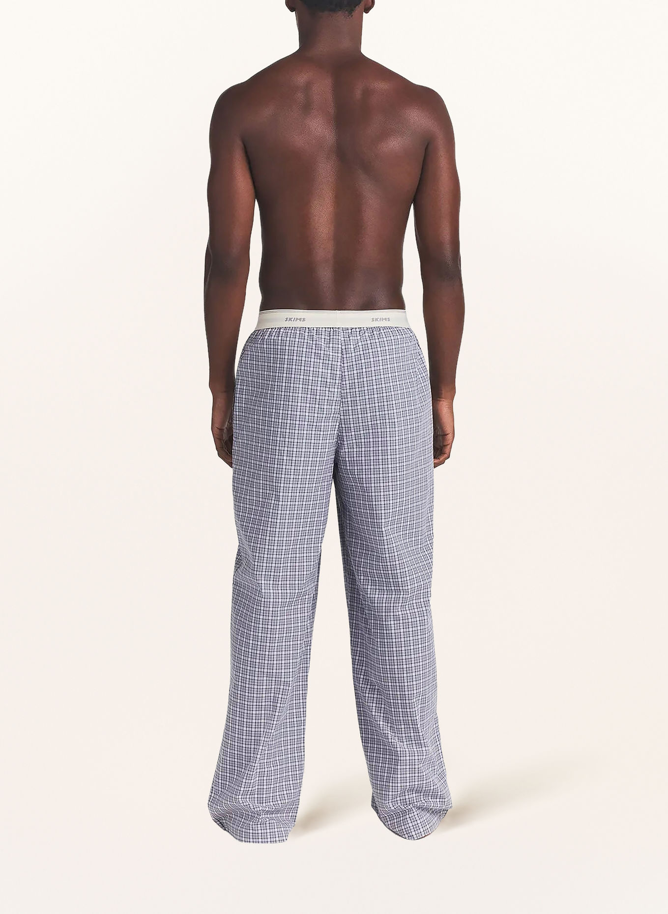 SKIMS Pyjamabroek van katoenpopeline: FULL MOON CHECK