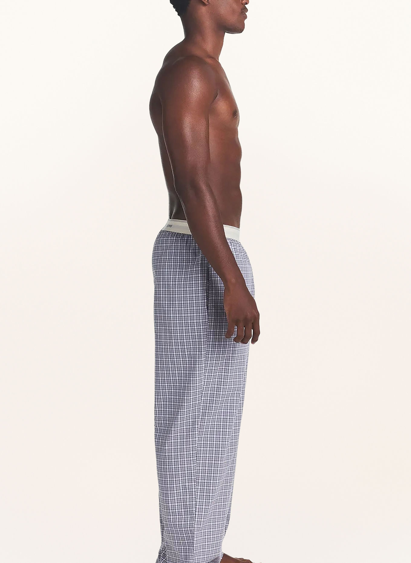 SKIMS Pyjamabroek van katoenpopeline: FULL MOON CHECK