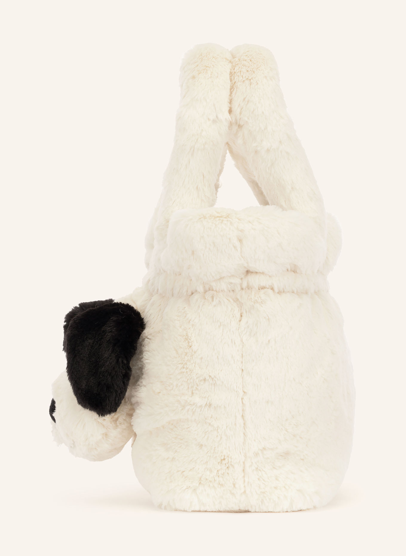 Jellycat Handtas RUFFERTY PUPPY: ECRU / ZWART