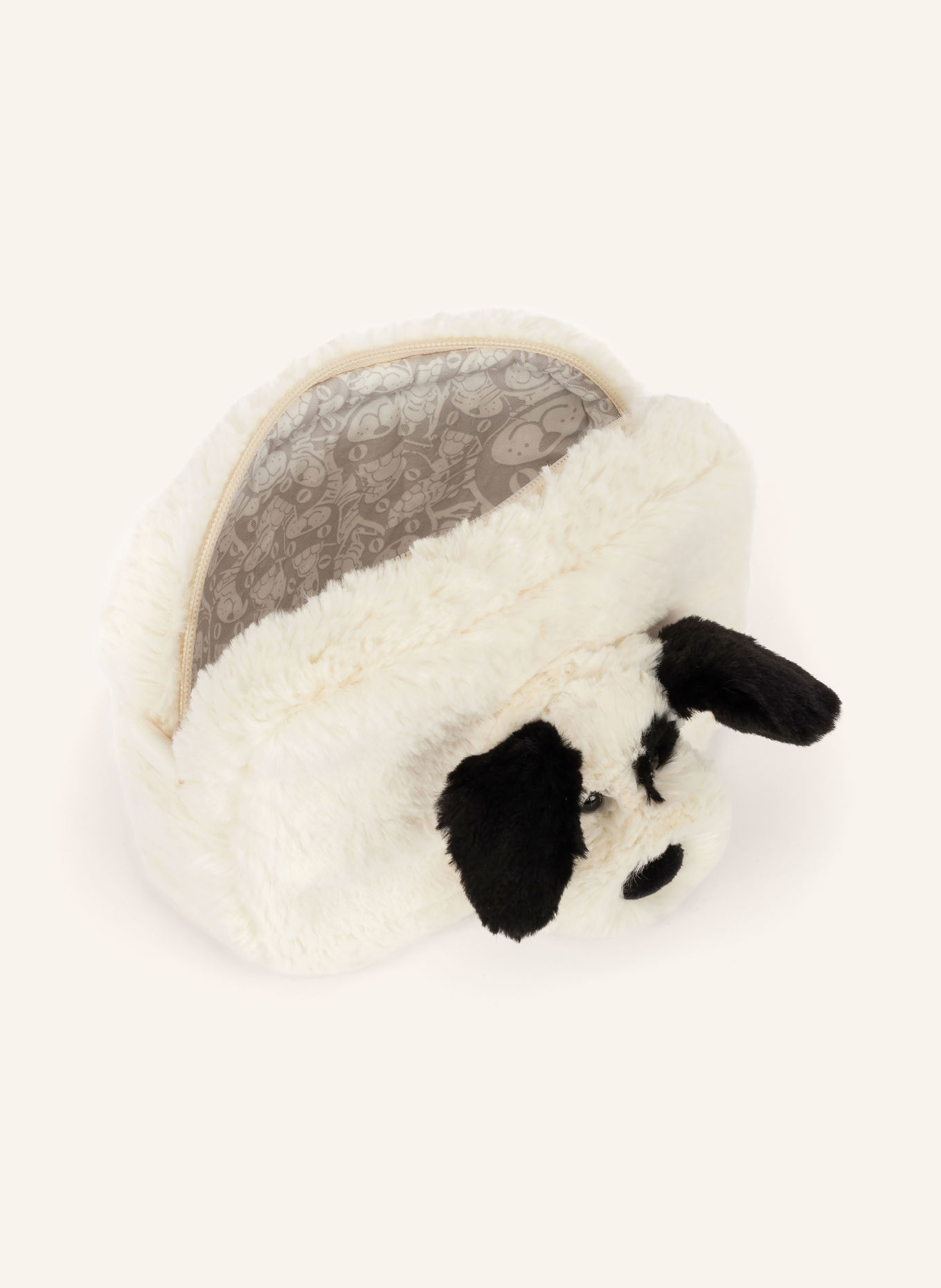 Jellycat Pouch RUFFERTY: ECRU / SCHWARZ