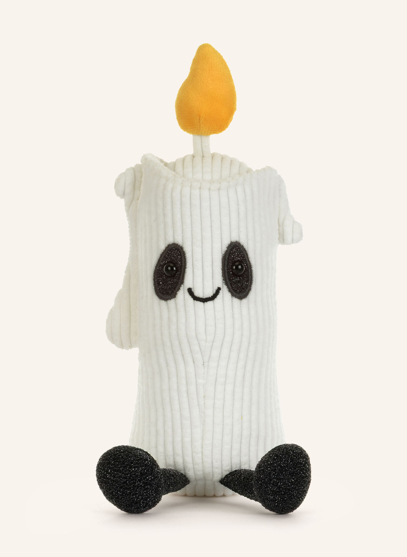 Jellycat Plüsch-Spielzeug AMUSEABLES FLICKERTY CANDLE: WEISS / ORANGE / SCHWARZ
