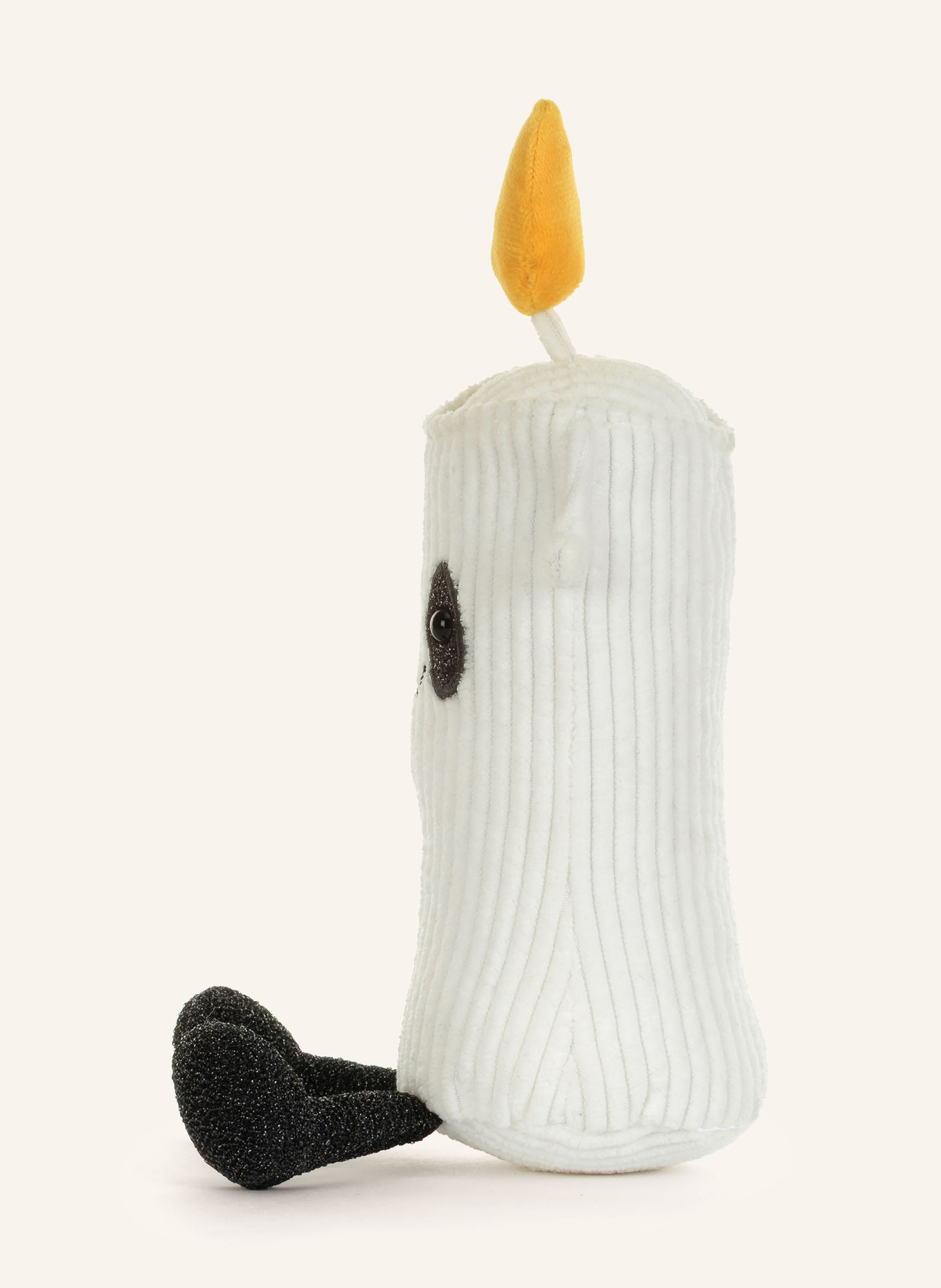 Jellycat Plüsch-Spielzeug AMUSEABLES FLICKERTY CANDLE: WEISS / ORANGE / SCHWARZ