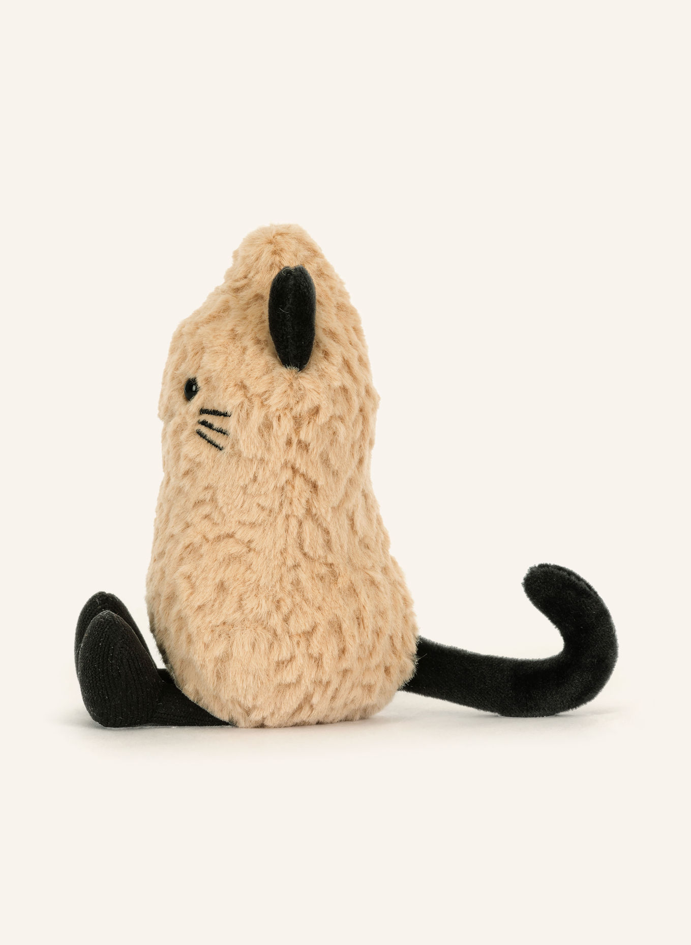 Jellycat Pluche speelgoed AMUSEABLES PEANUT CAT OUTFIT: LICHTBRUIN / ZWART