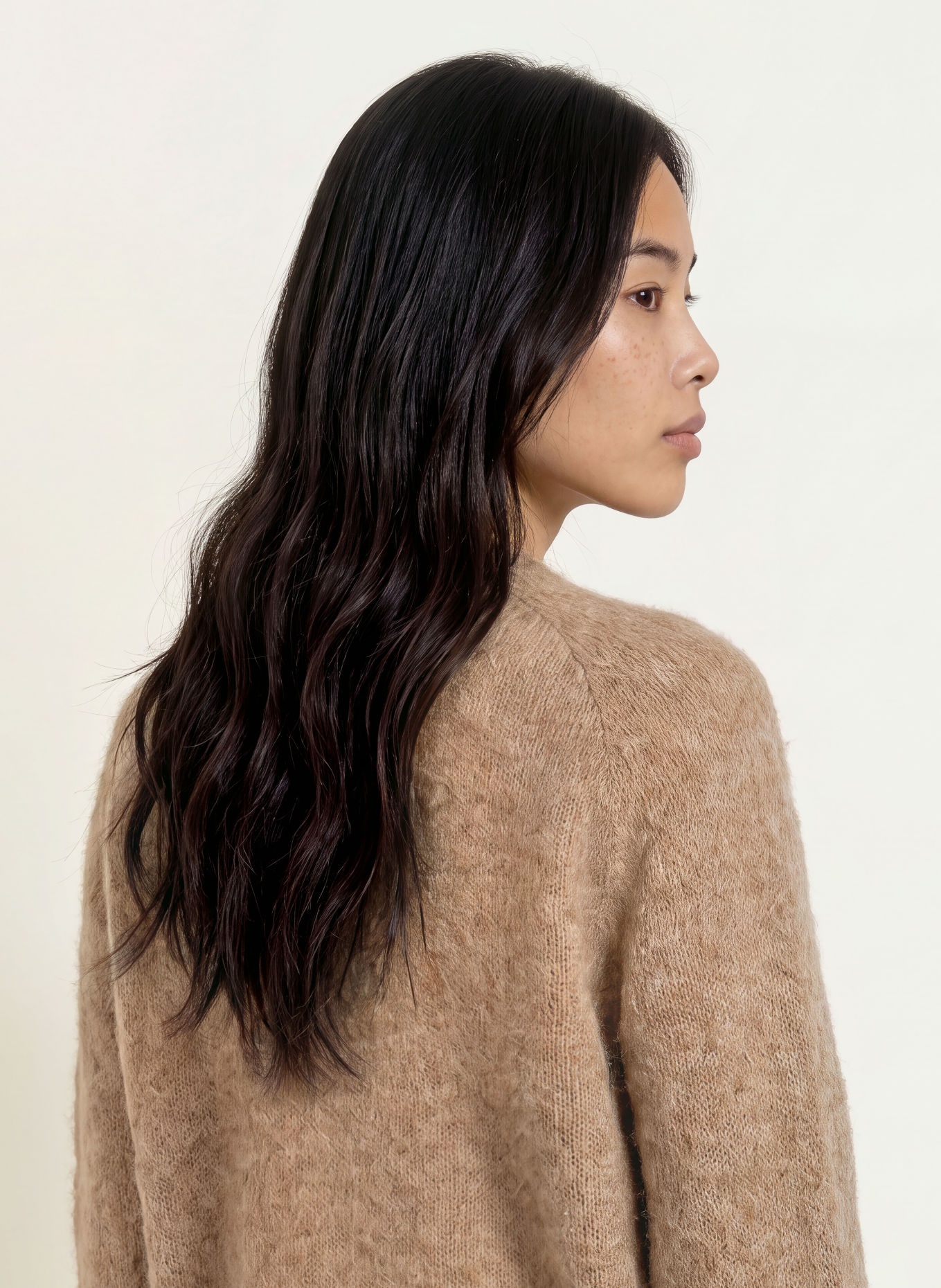 ELIAS RUMELIS DAMONA-vest met alpaca: LICHTBRUIN