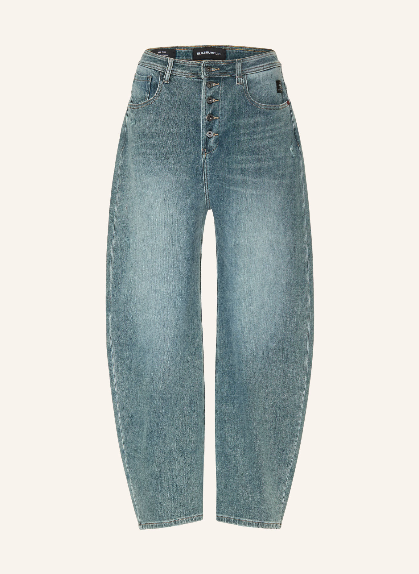 ELIAS RUMELIS Jeansy typu barrel DORO: 1161 sky grey blue