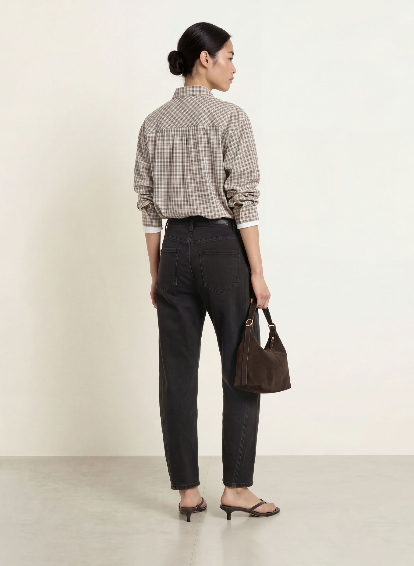 ELIAS RUMELIS Barrel-leg jeans ISABELLA: 1177 ebony black wash