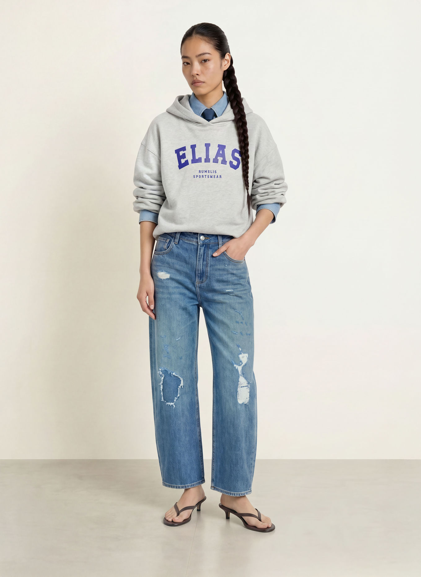 ELIAS RUMELIS Barell Jeans YOANA: 1538 martinique blue