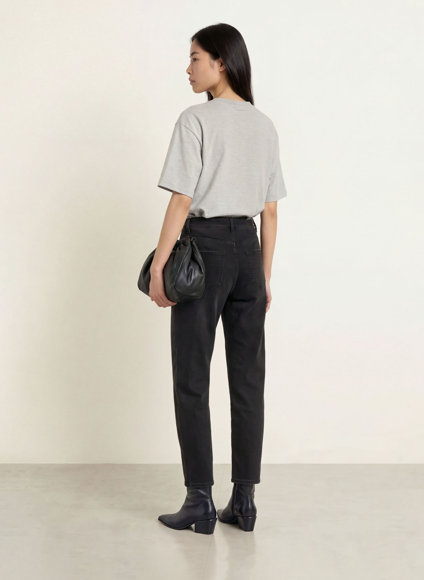 ELIAS RUMELIS YOANA Barrel-leg jeans: 1535 plymouth anthra