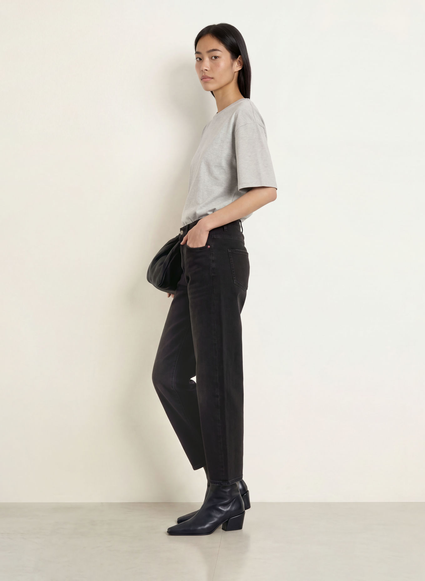 ELIAS RUMELIS YOANA Barrel-leg jeans: 1535 plymouth anthra