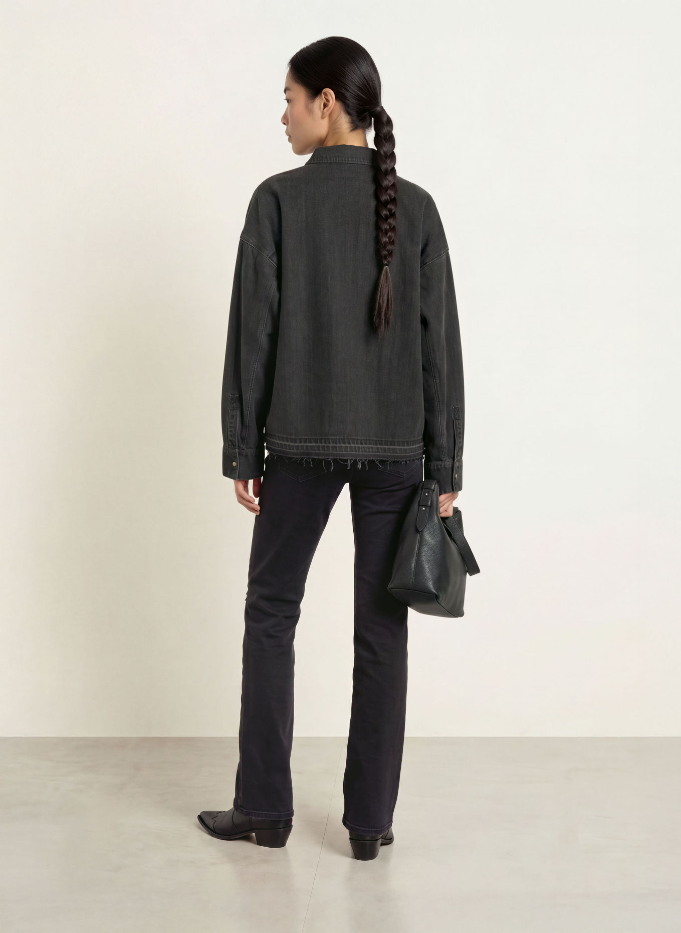 ELIAS RUMELIS MINA Bootcut jeans: 1177 ebony black wash