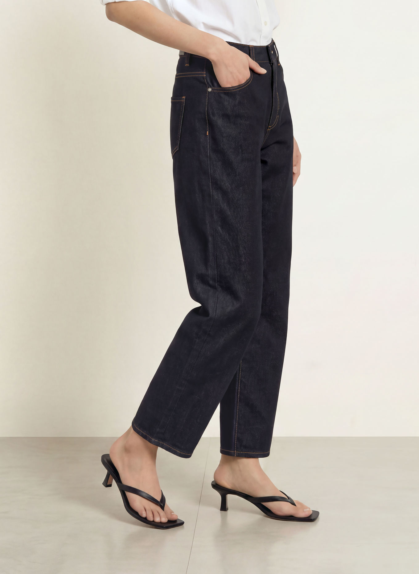 ELIAS RUMELIS YOANA Barrel-leg jeans: 1544 deep ocean blue