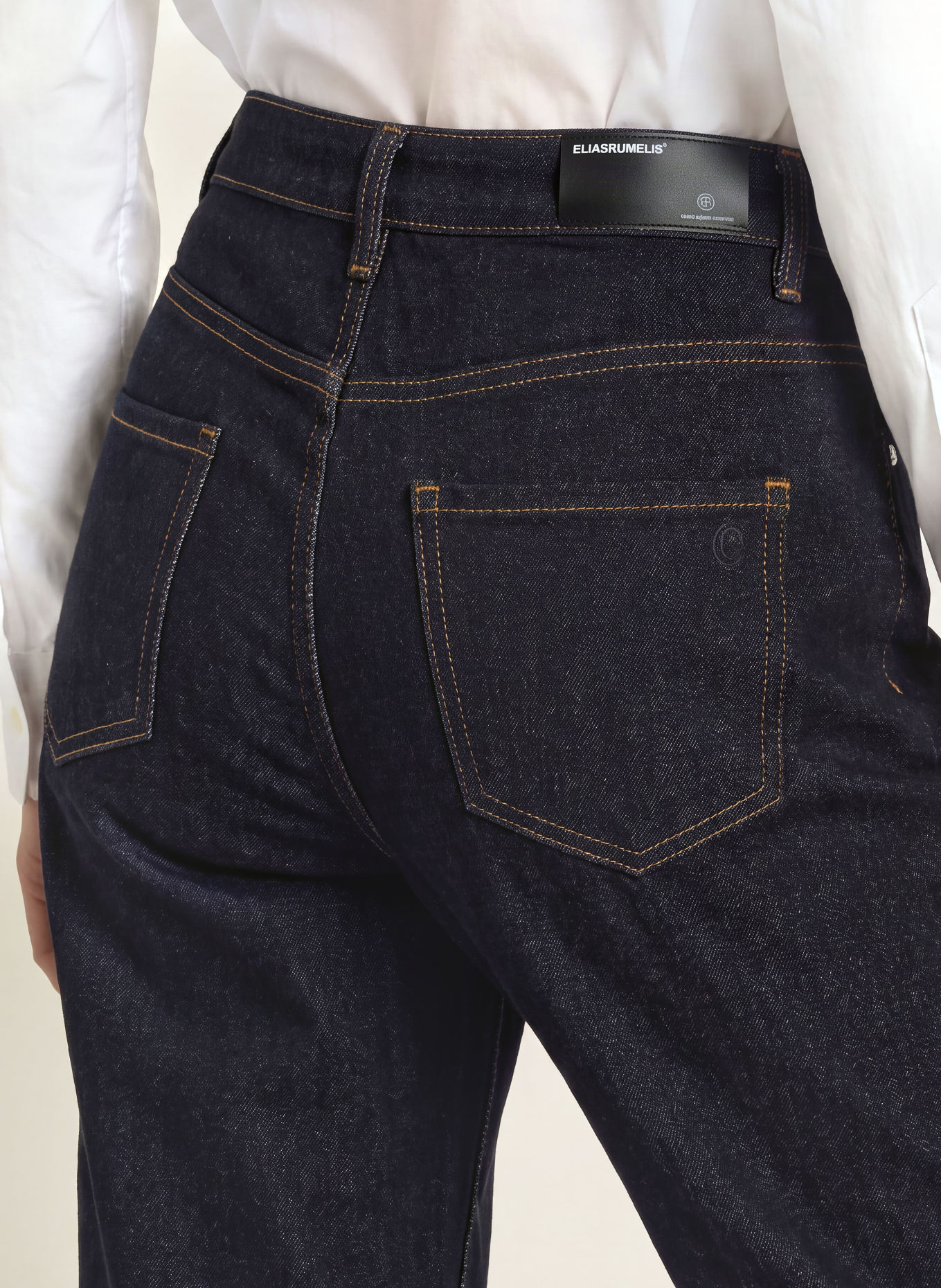 ELIAS RUMELIS YOANA Barrel-leg jeans: 1544 deep ocean blue